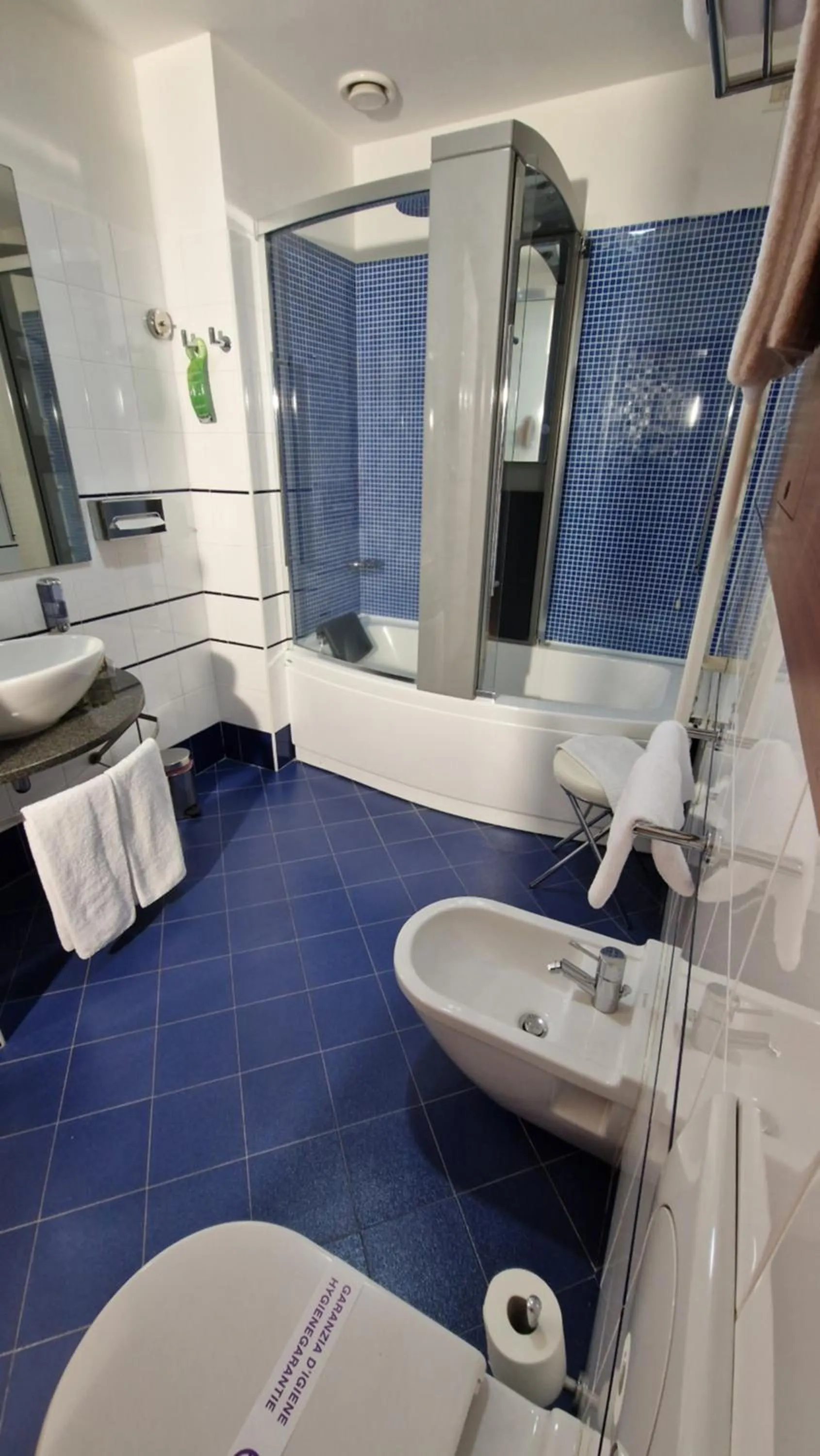 Shower in Bella Italia Palace Hotel