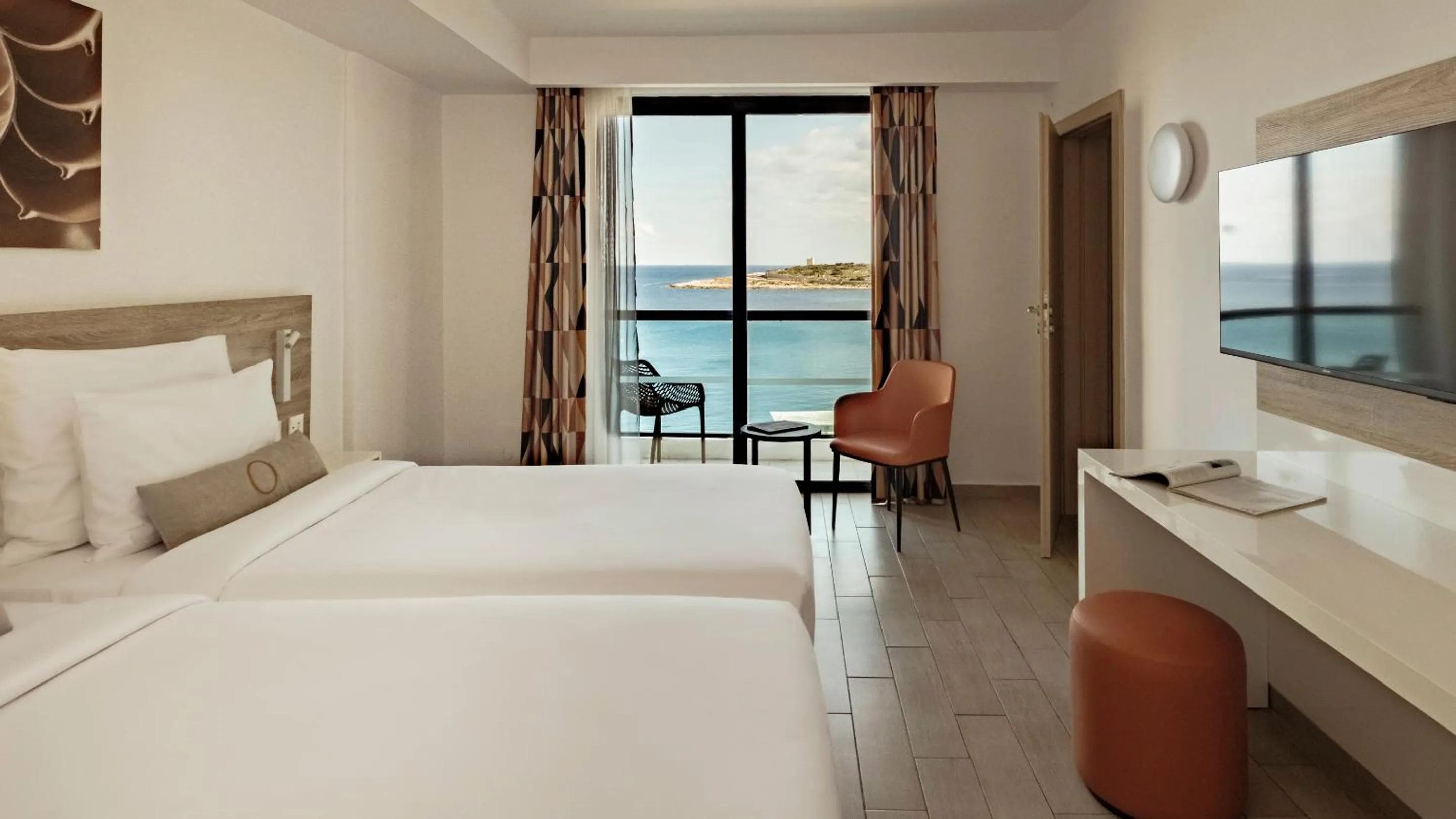 View (from property/room), Bed in AX ODYCY Hotel