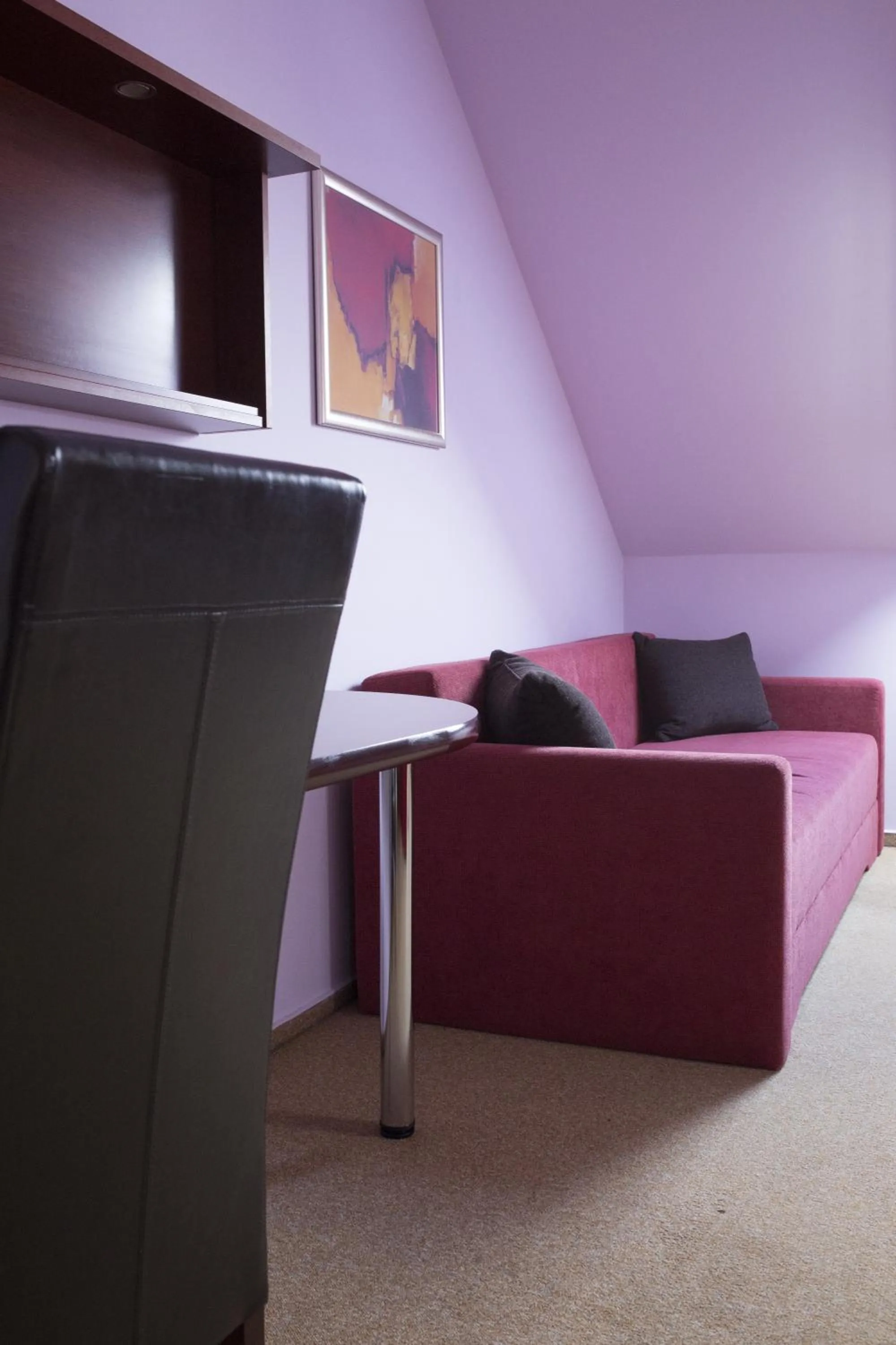 Decorative detail, Bed in Hotel Atrium
