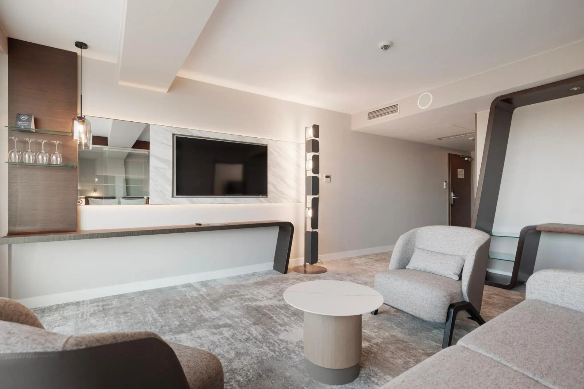 Seating area in Marine Hotel by Zdrojowa