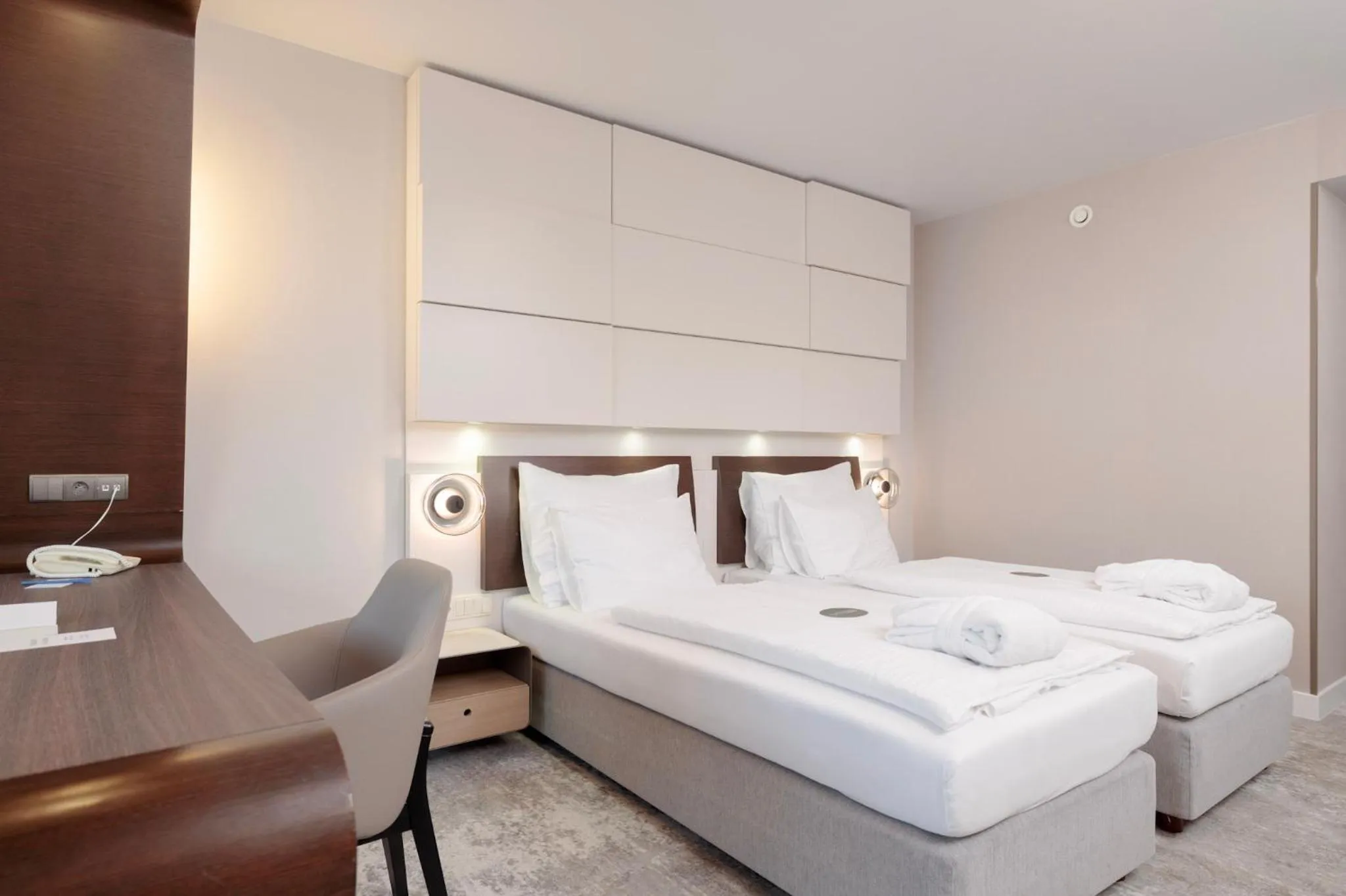 Bed in Marine Hotel by Zdrojowa