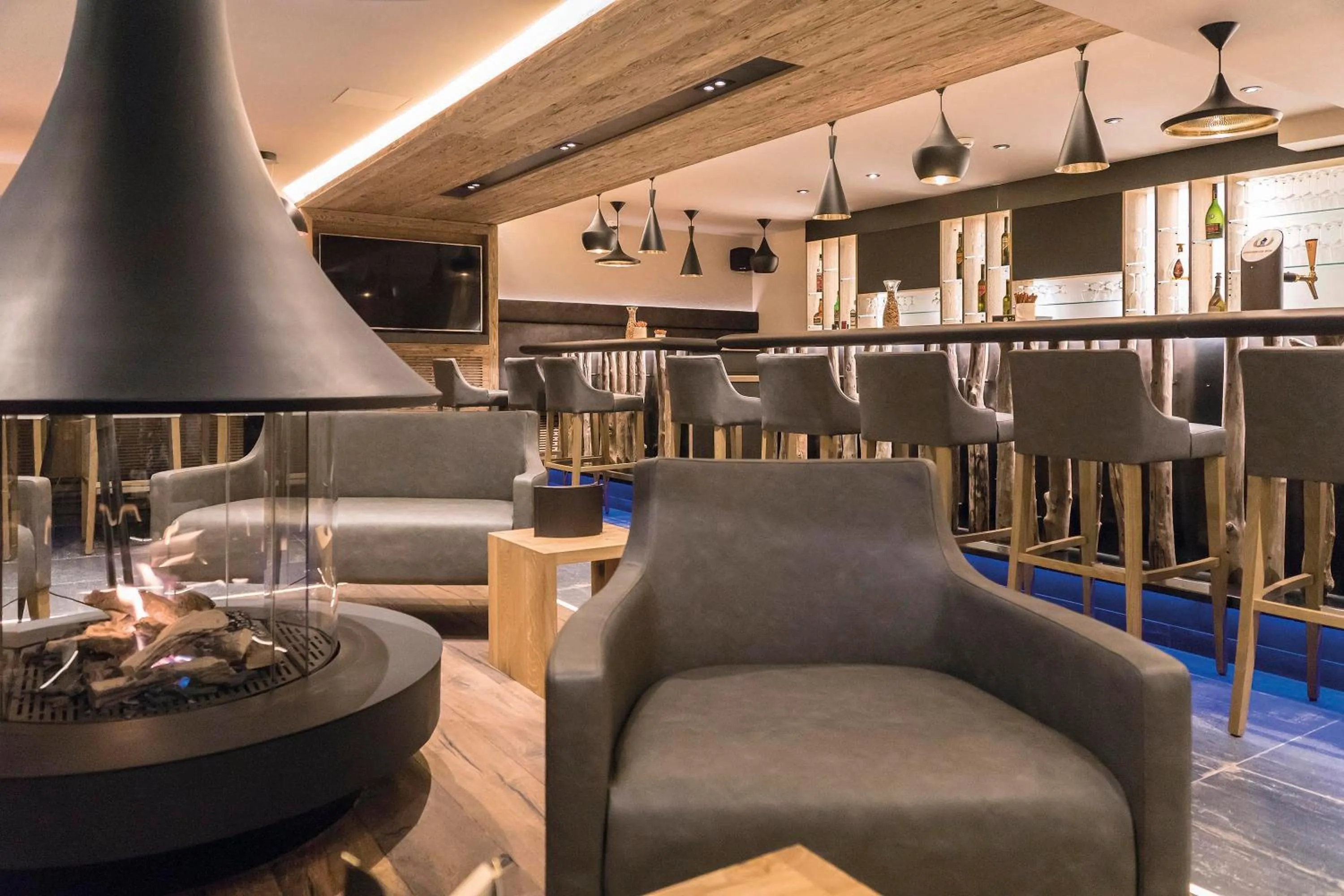 Lounge or bar in Hotel des Alpes