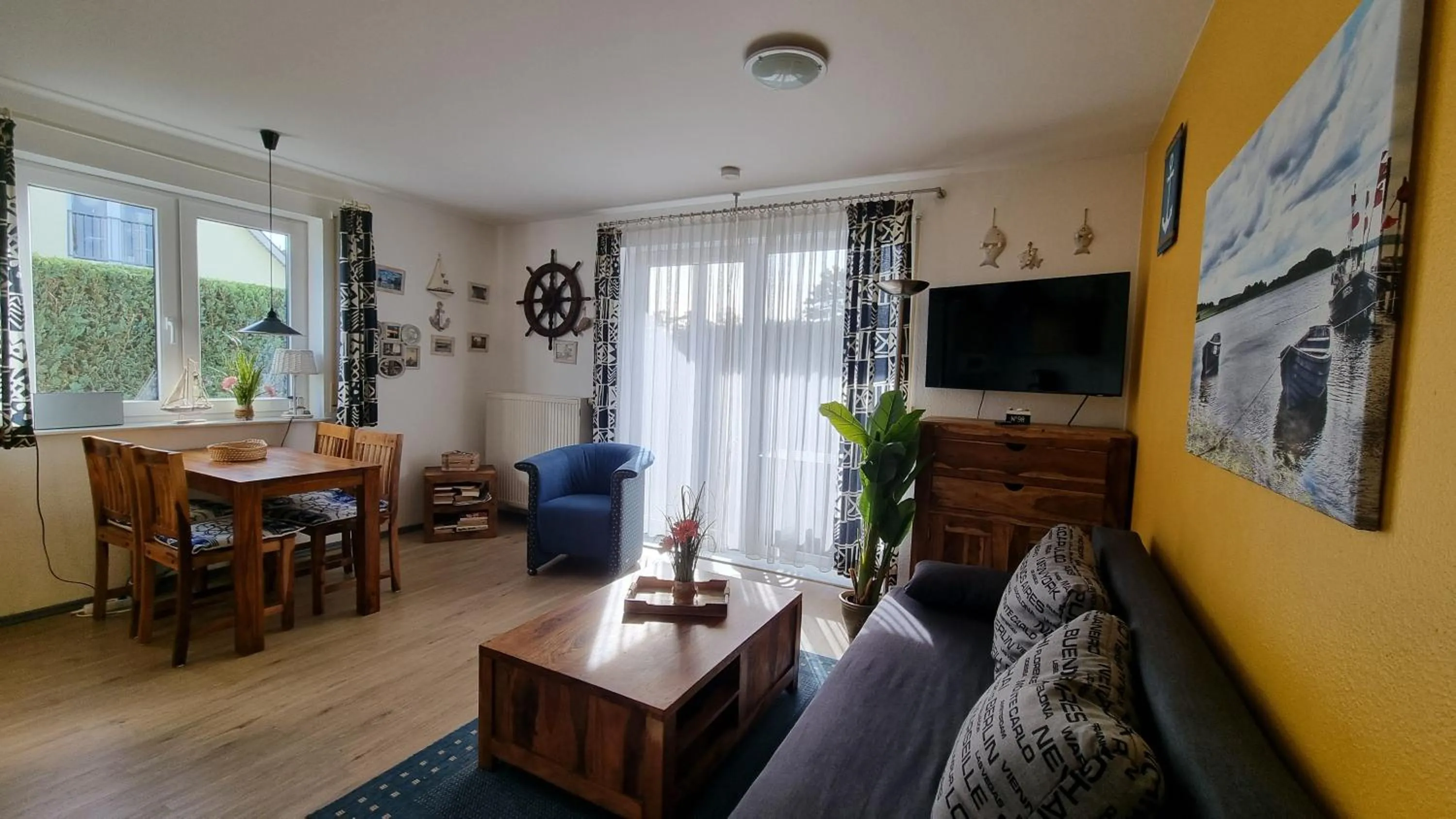 Living room in Prise1 Ferienwohnung Breege
