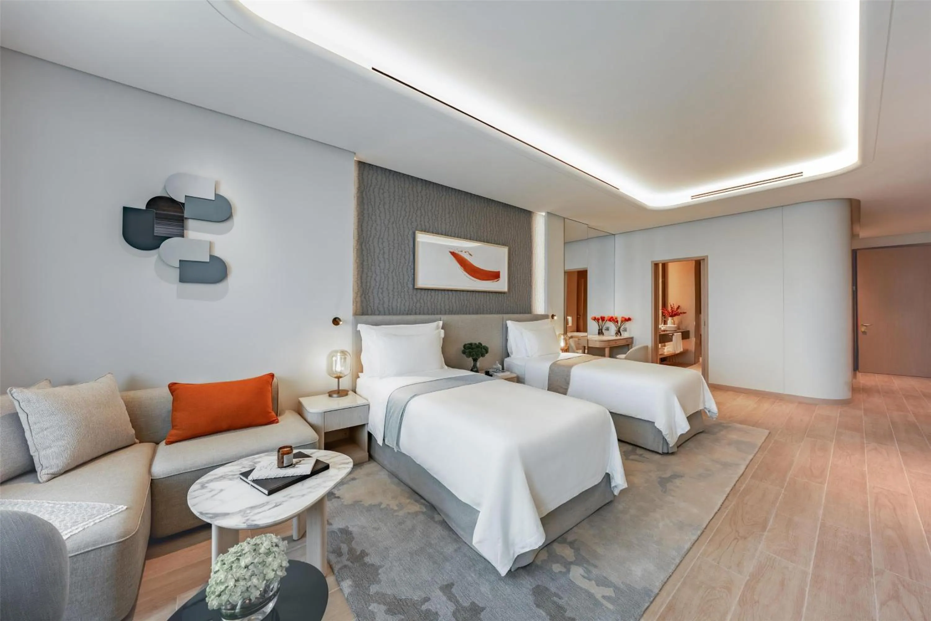 Bedroom, Bed in The Meydan Hotel Dubai