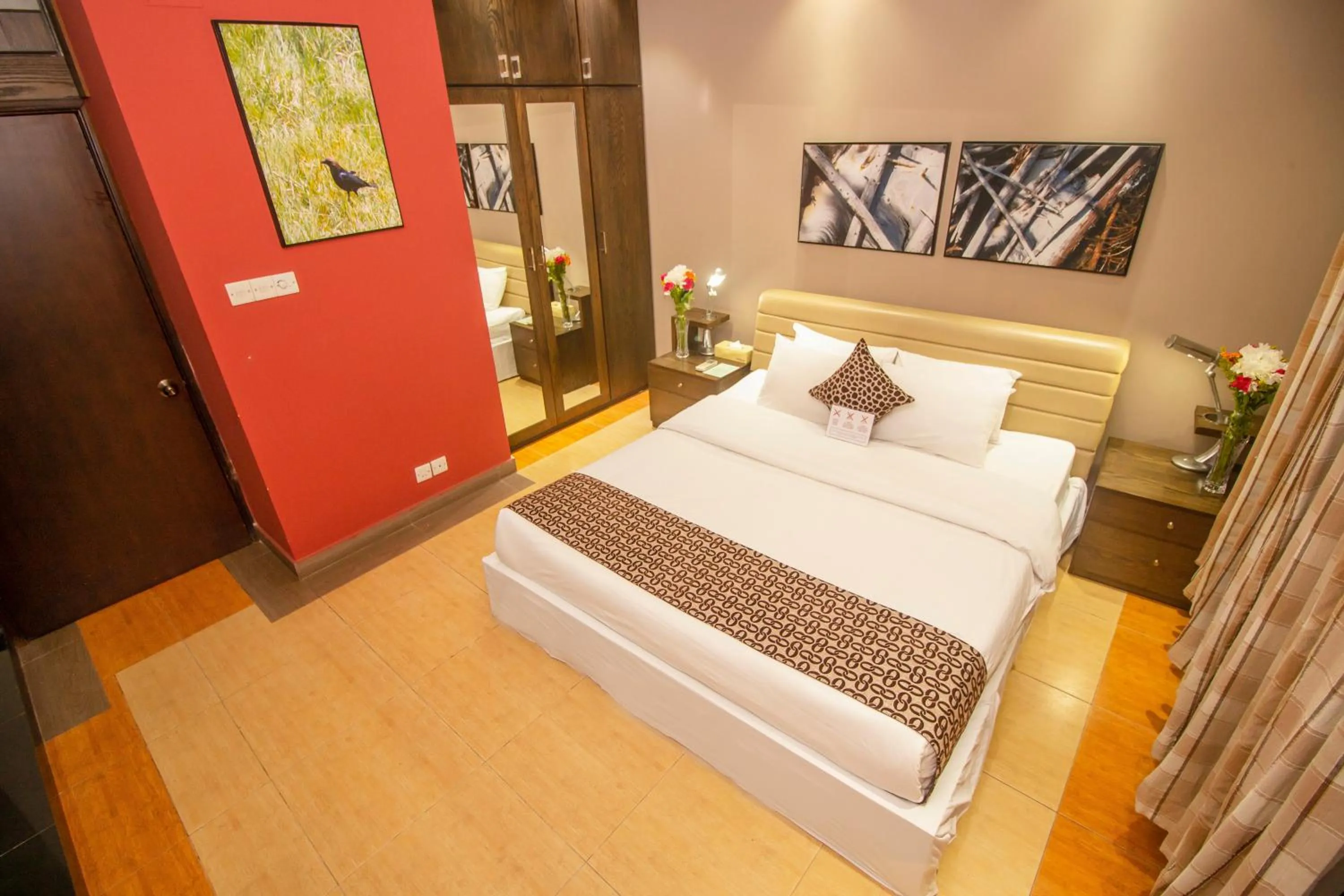 Living room, Bed in Rafflesia Serviced Apartments