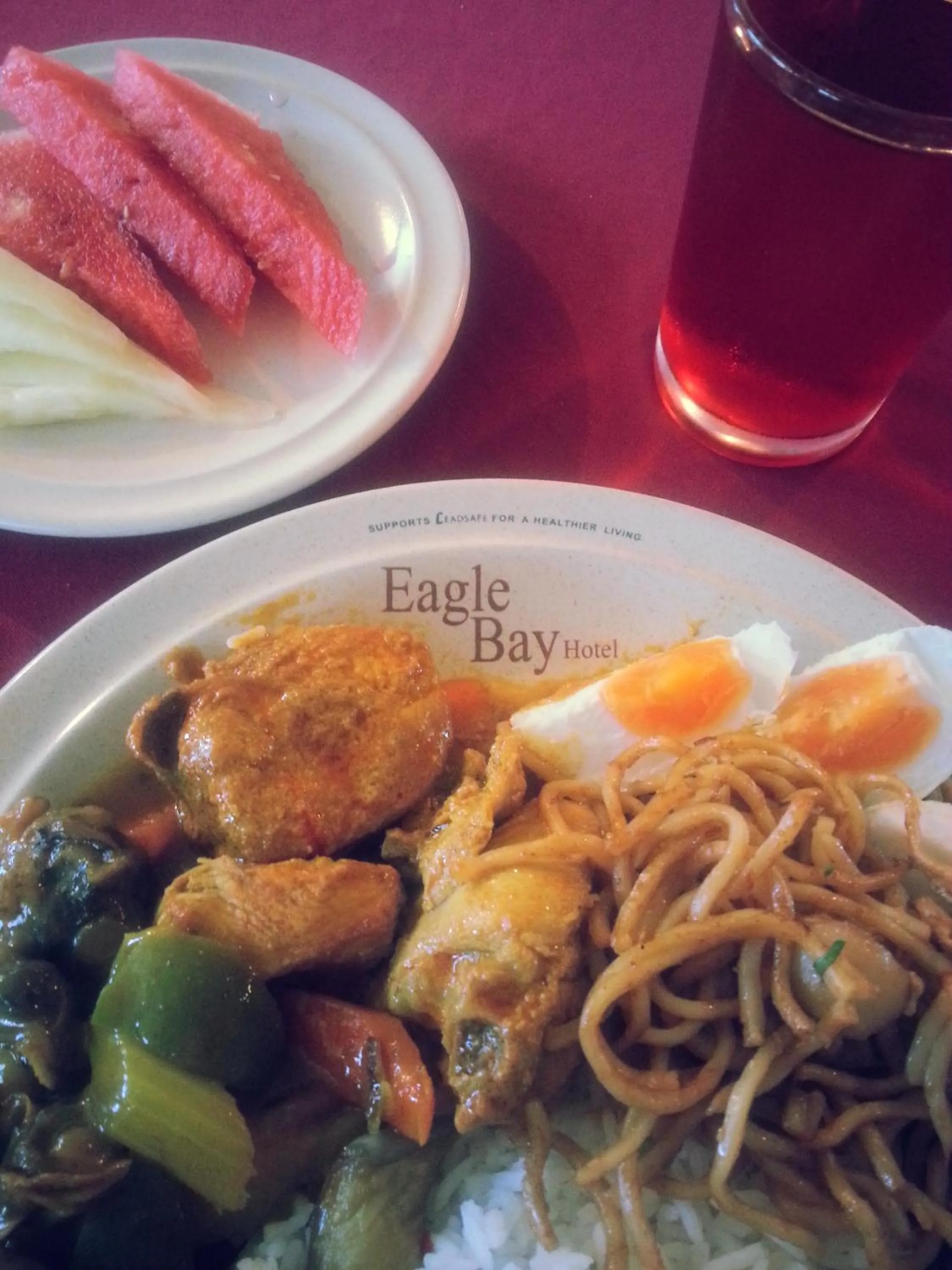 Food and drinks in Eagle Bay Hotel