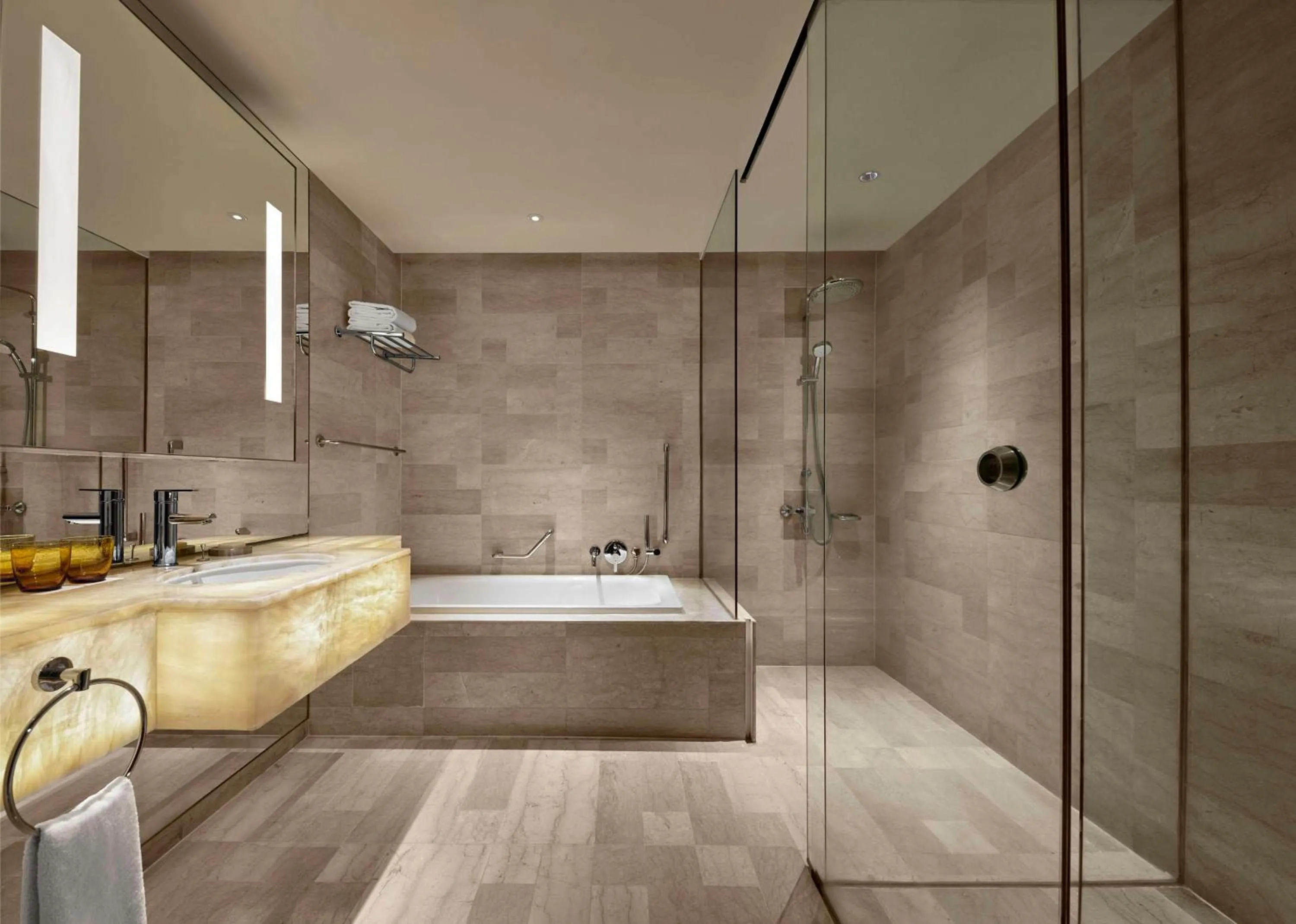 Bathroom in Traders Hotel, Kuala Lumpur