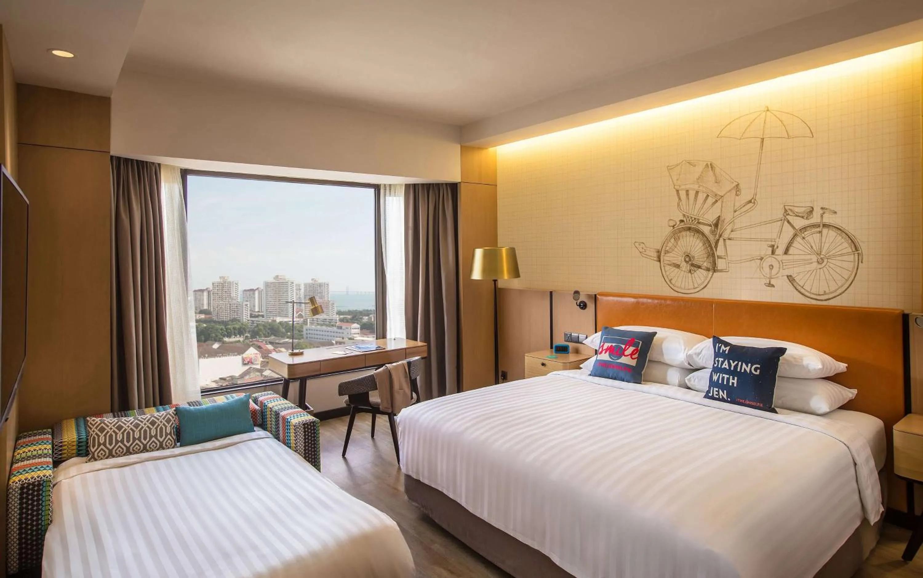 Shower, Bed in JEN Penang Georgetown by Shangri-La