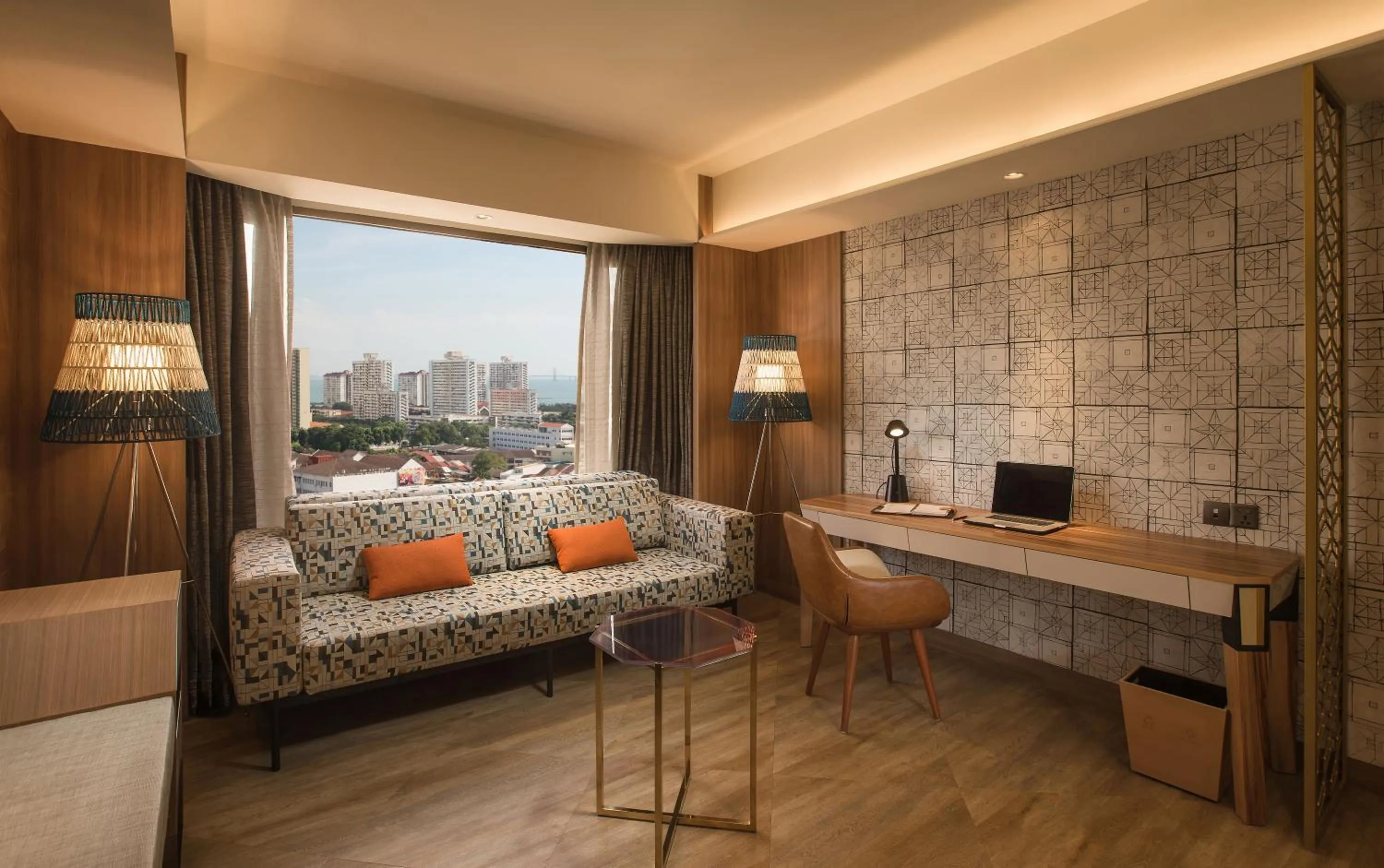 Seating area, Bed in JEN Penang Georgetown by Shangri-La