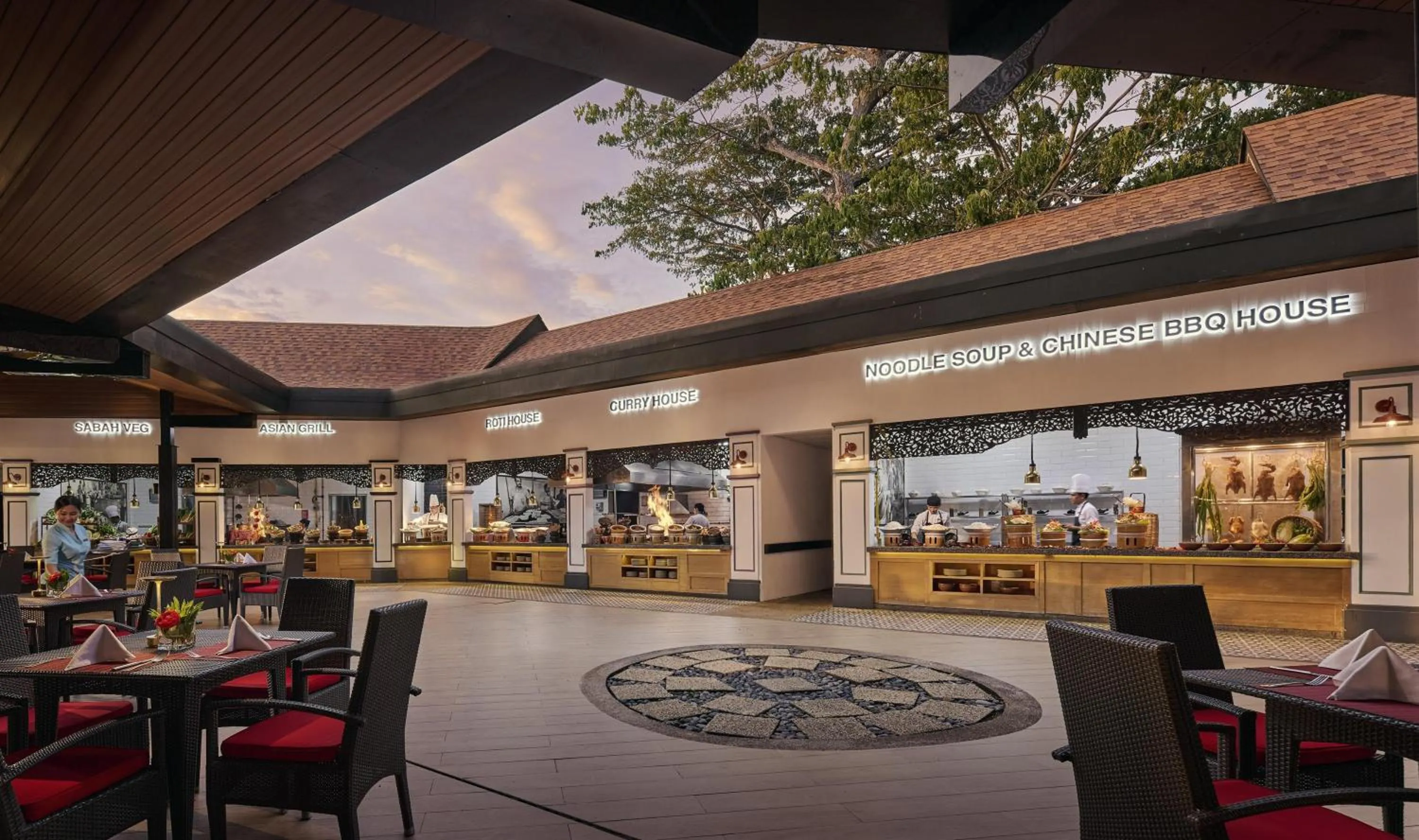 Restaurant/places to eat in Shangri-La Rasa Ria, Kota Kinabalu