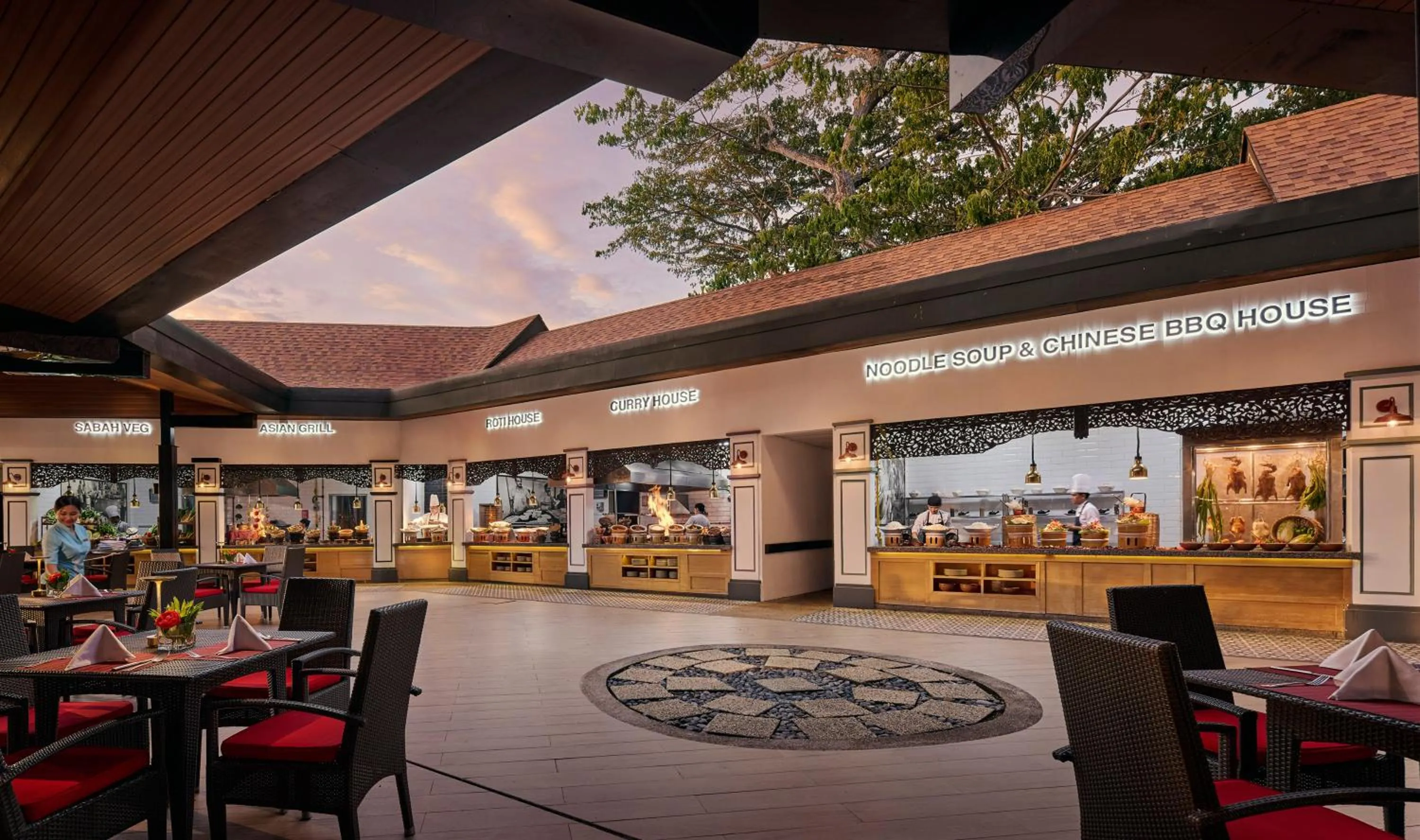 Restaurant/places to eat in Shangri-La Rasa Ria, Kota Kinabalu