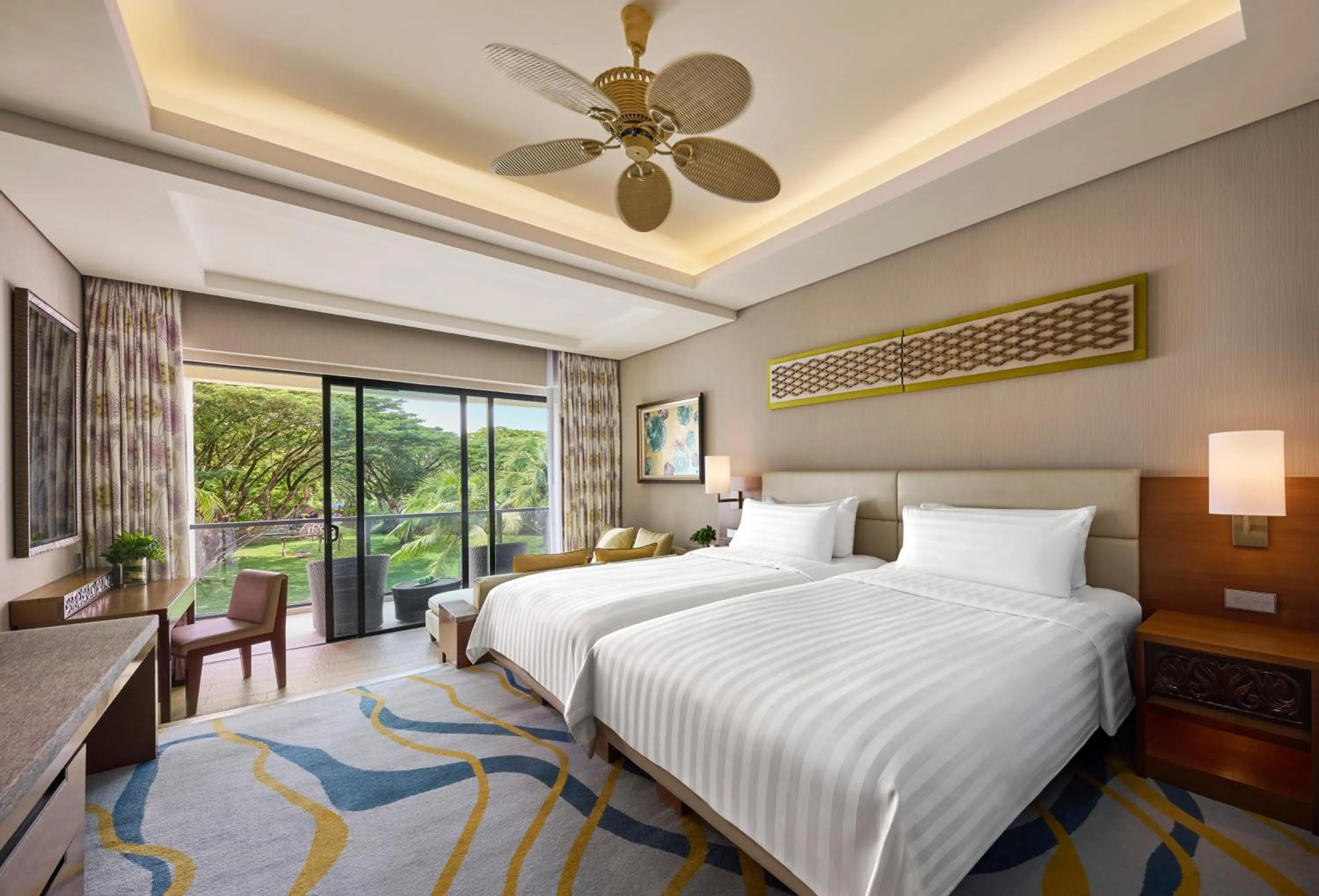 Bedroom, Bed in Shangri-La Rasa Ria, Kota Kinabalu