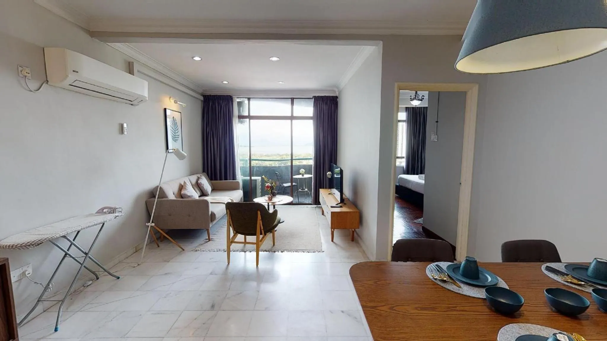 Living room in Century Bay Private Residences