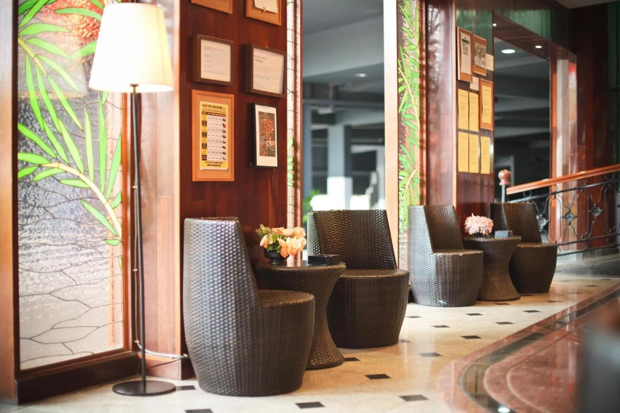 Seating area in Century Bay Private Residences