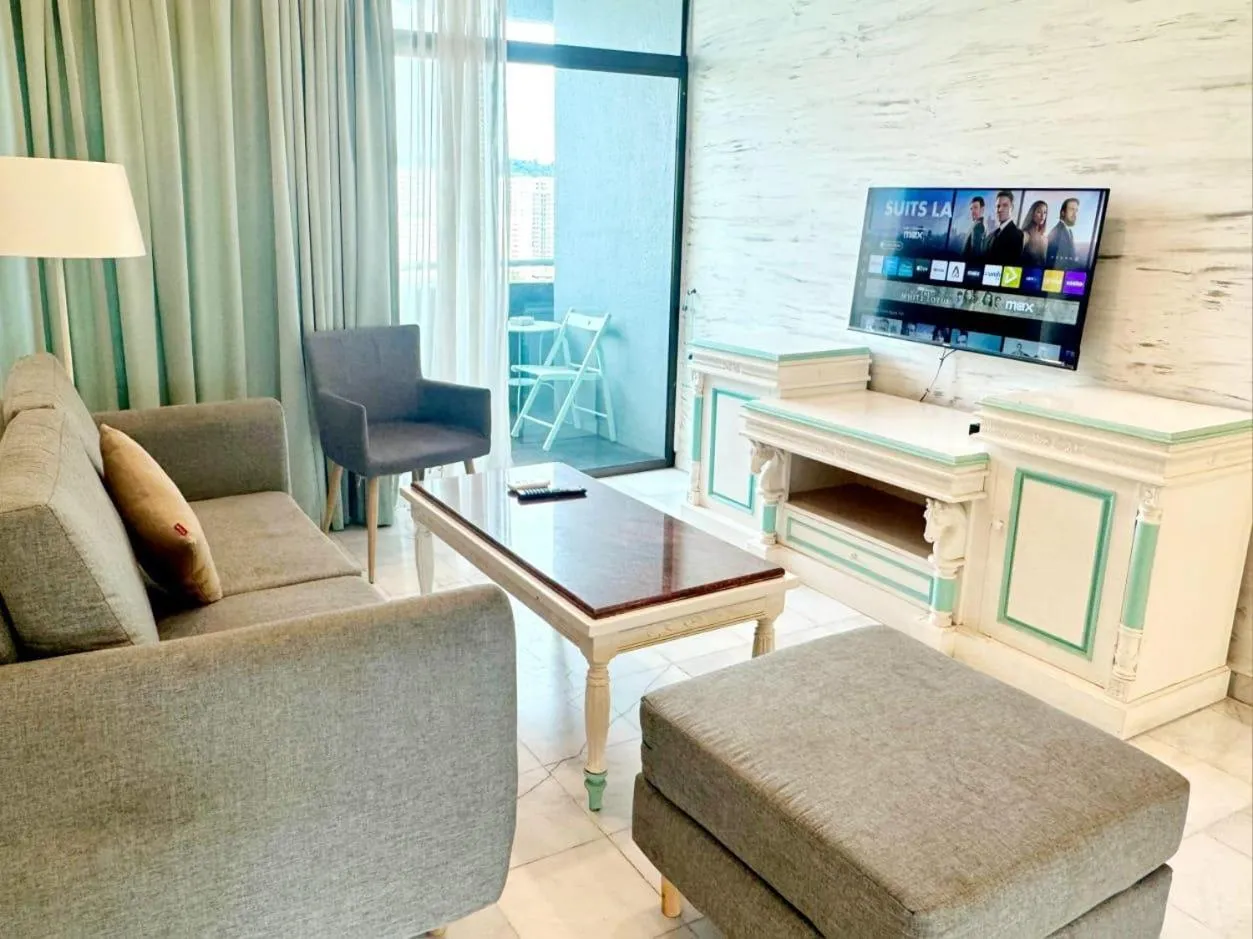 Living room in Century Bay Private Residences