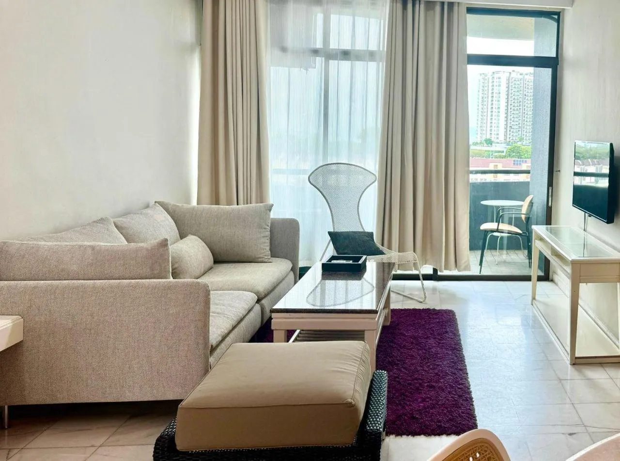 Living room in Century Bay Private Residences