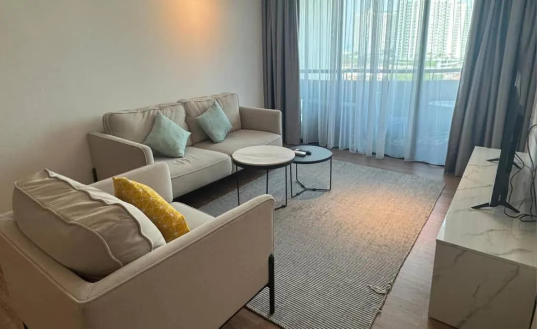 Living room in Century Bay Private Residences