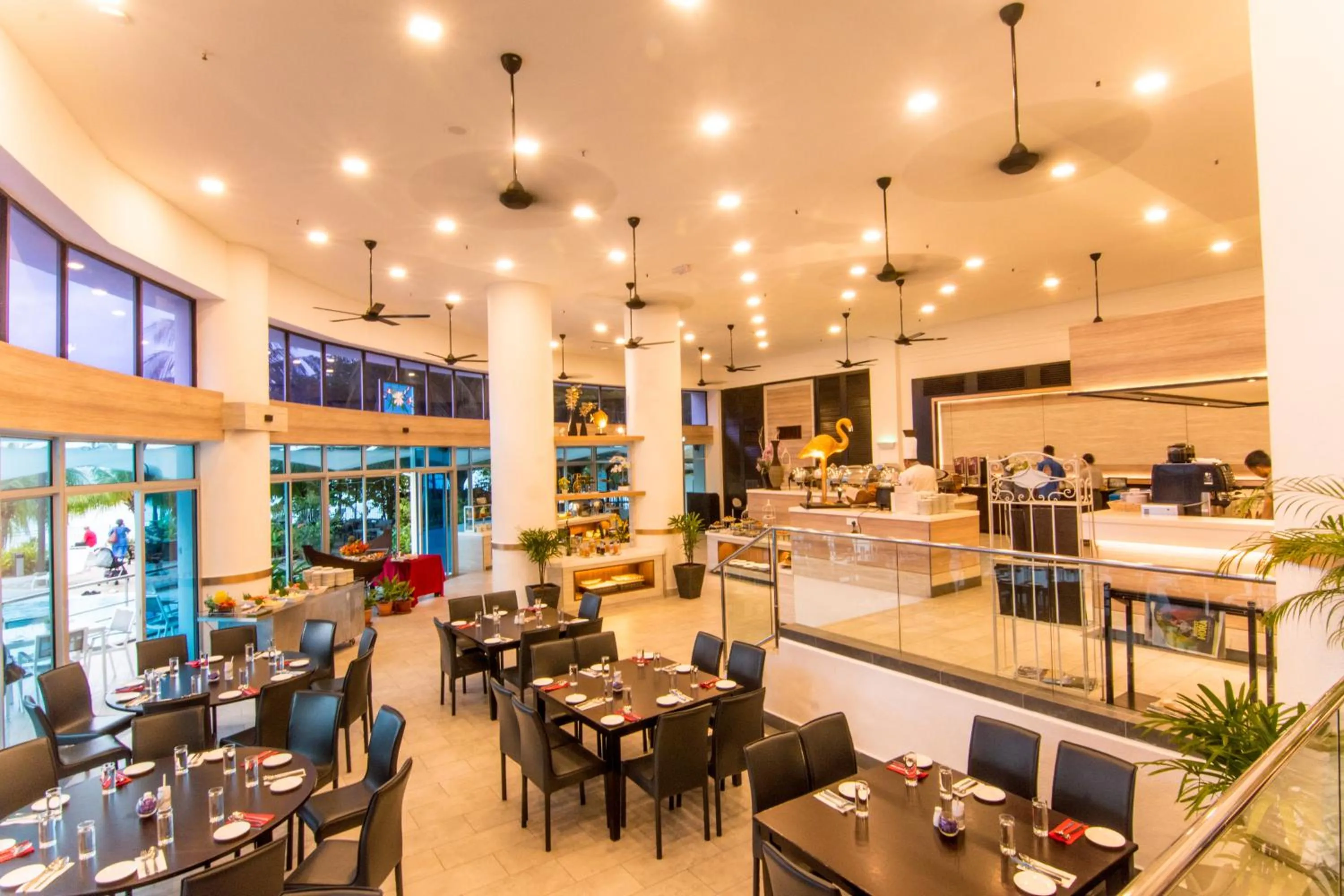 Buffet breakfast in Flamingo Hotel by the Beach, Penang
