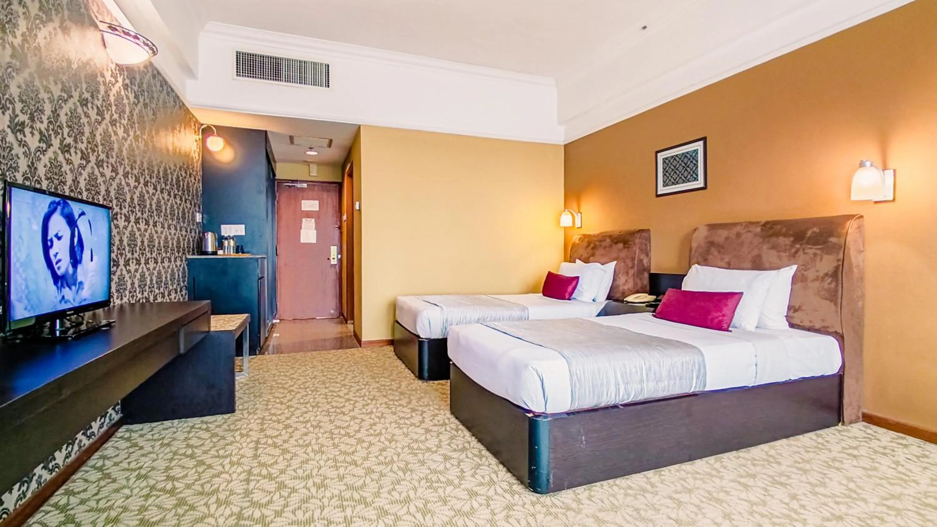 Bed in New York Hotel