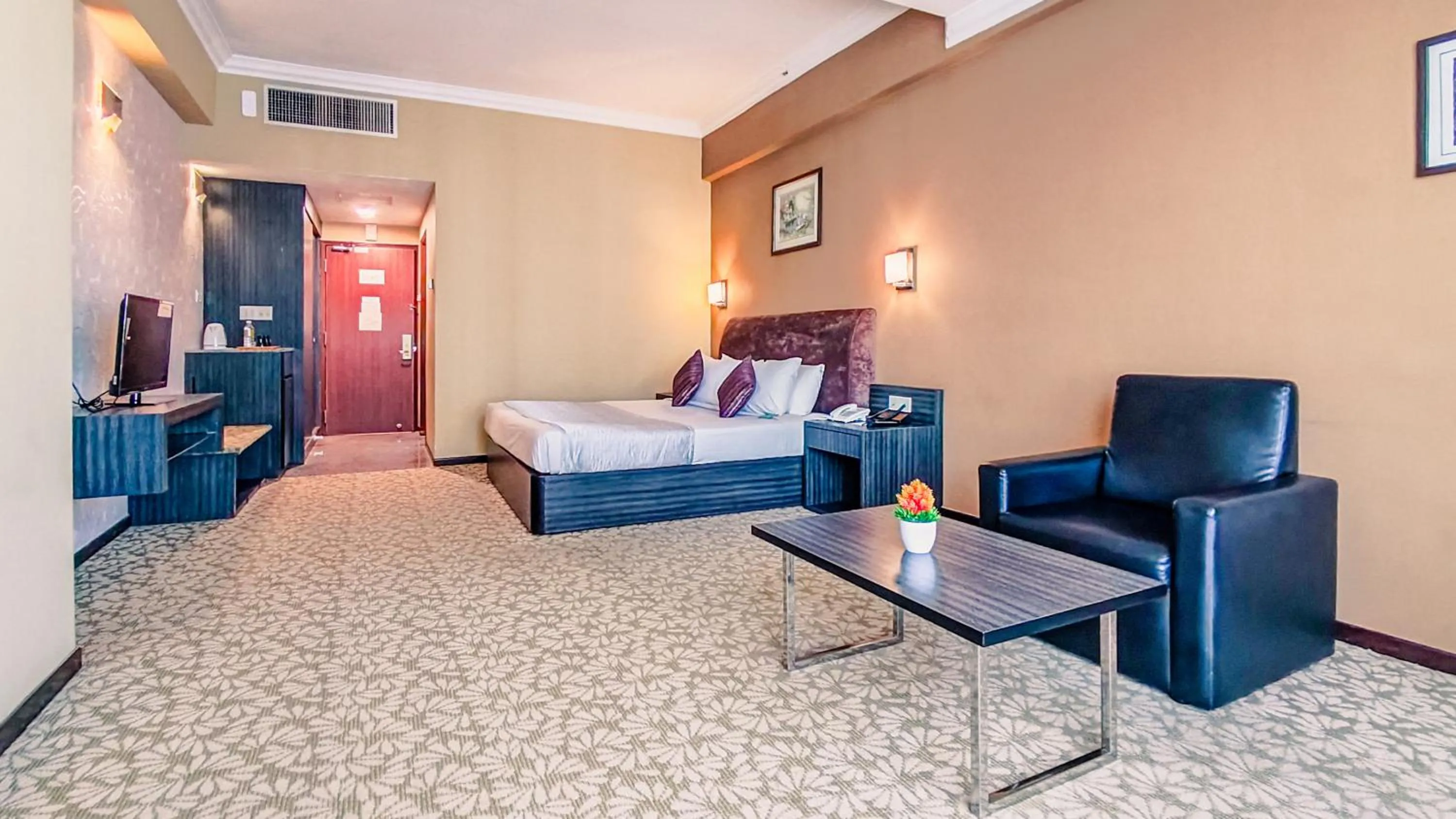 Bed in New York Hotel