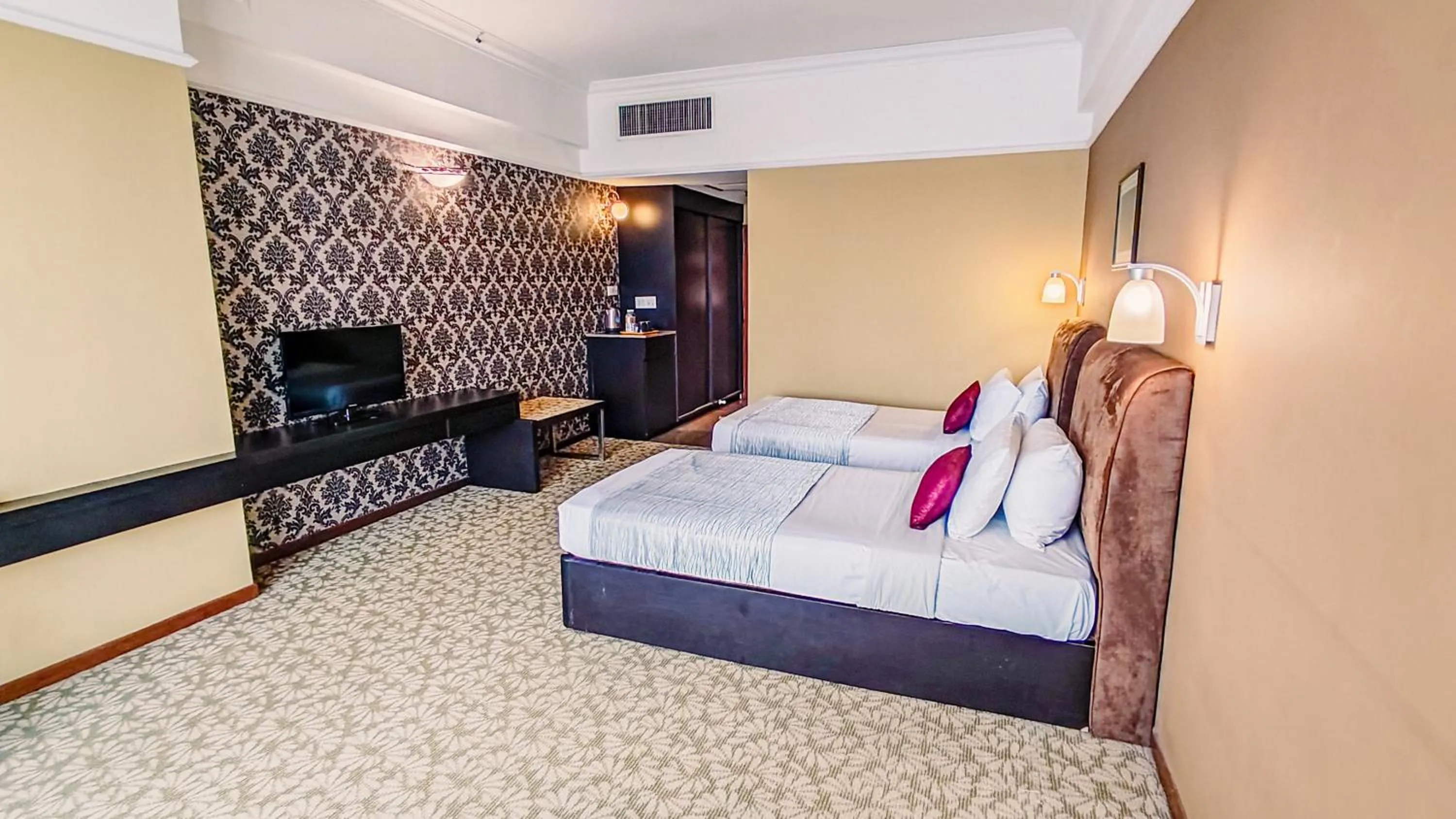 Bed in New York Hotel