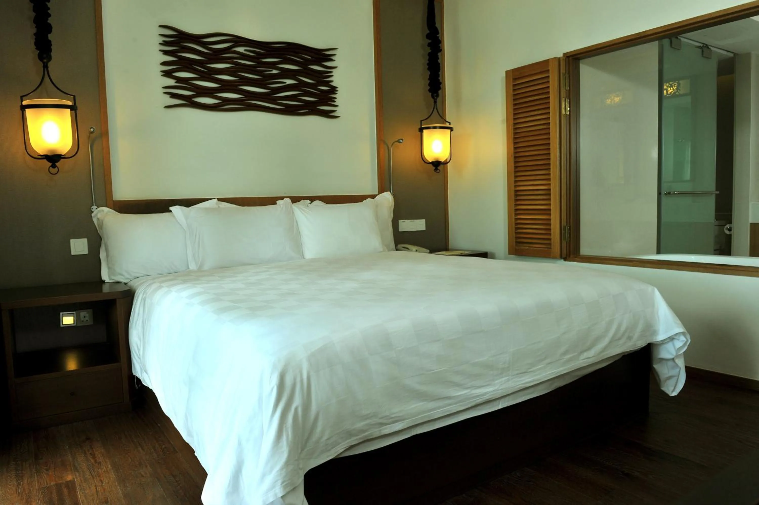 Bed in Tanjung Rhu Resort