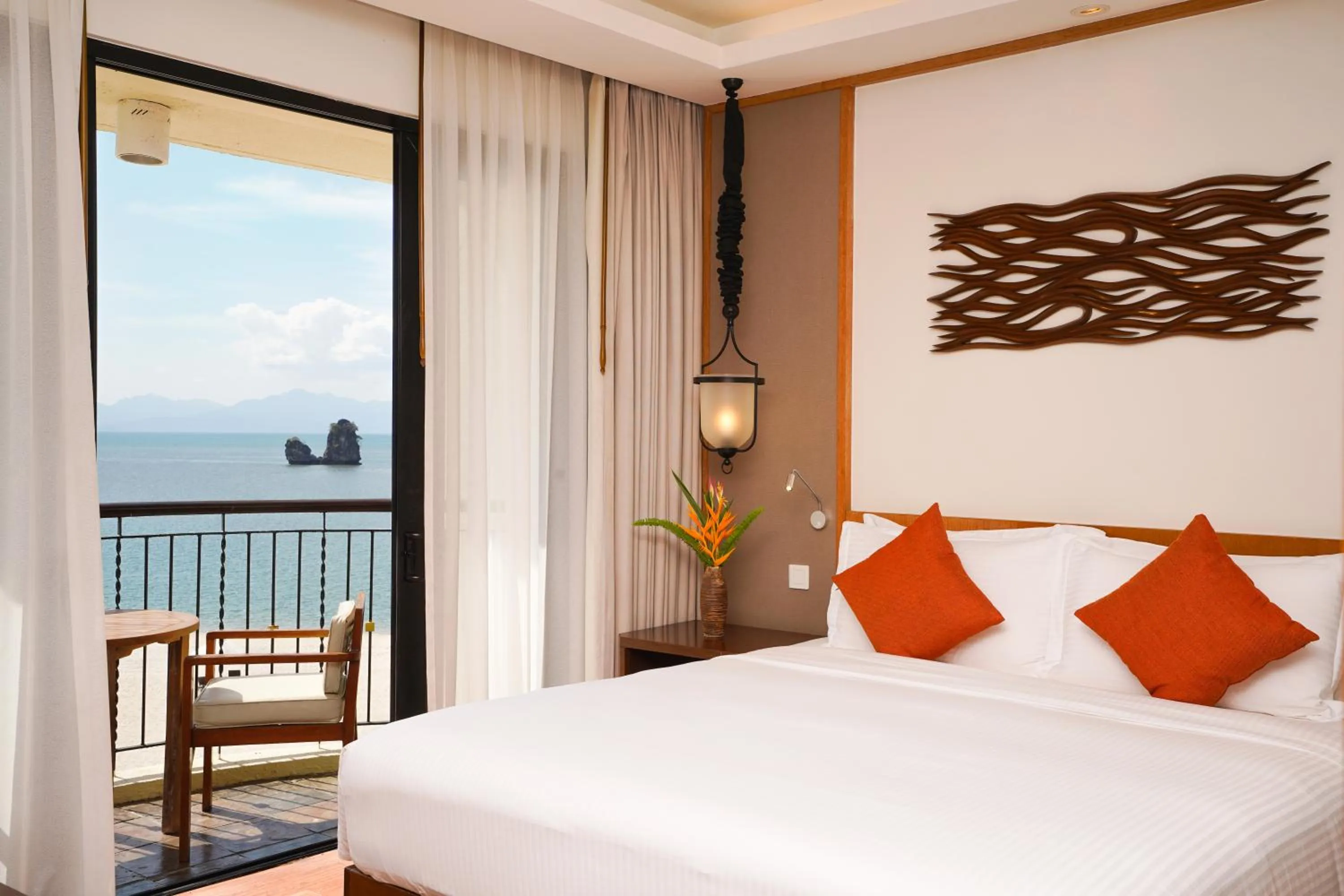 Bed in Tanjung Rhu Resort