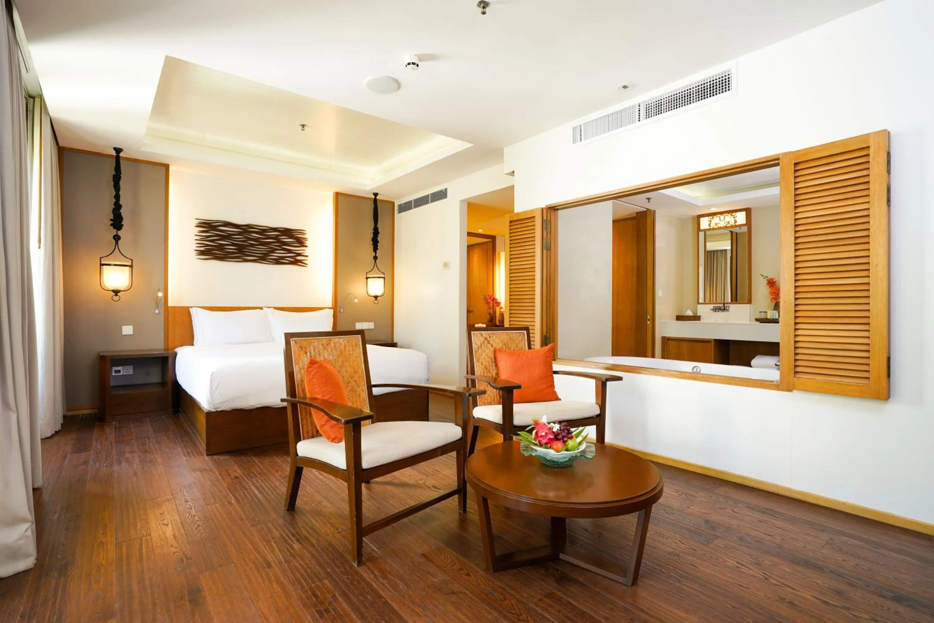 Bed in Tanjung Rhu Resort