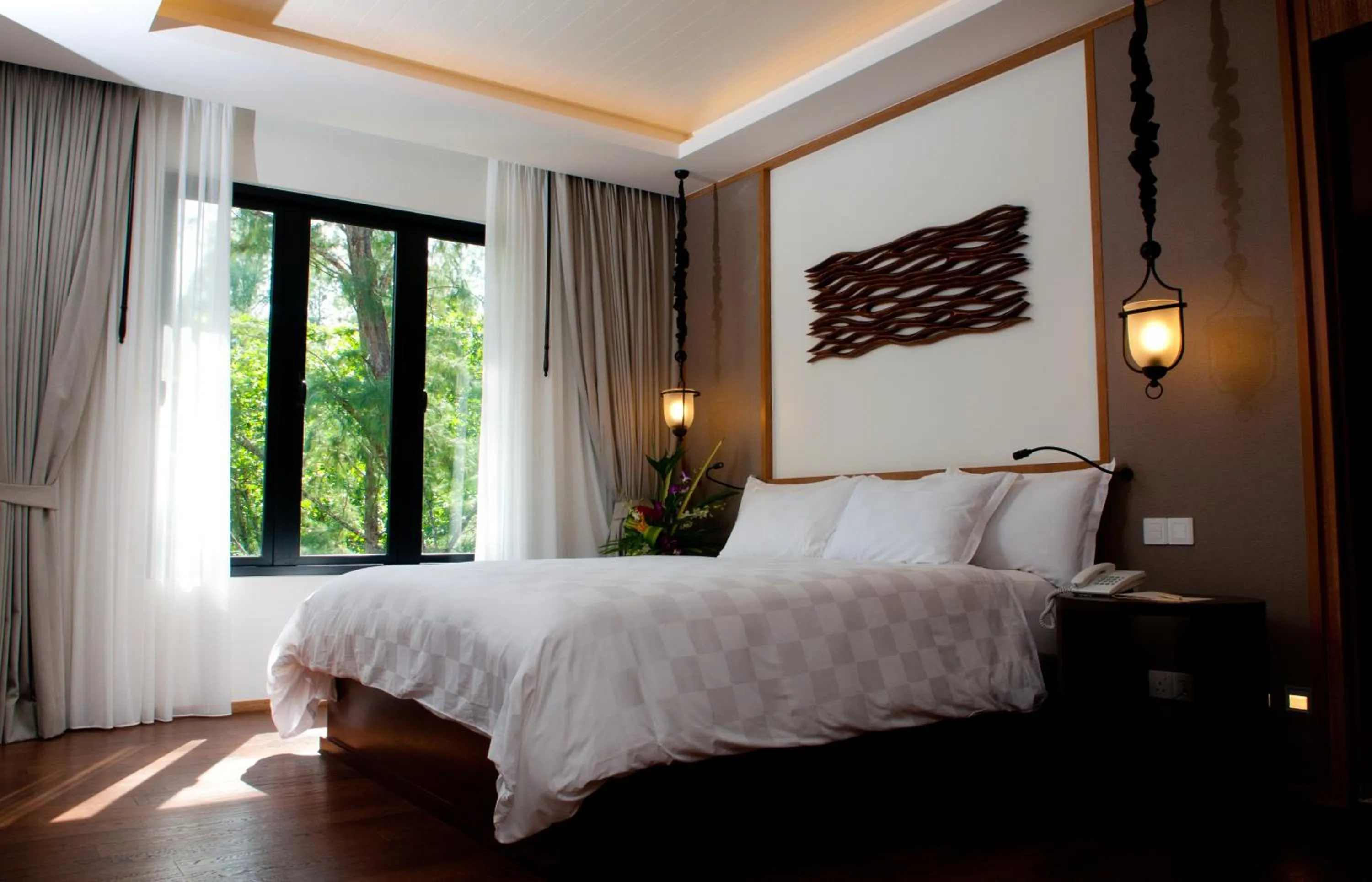 Bed in Tanjung Rhu Resort