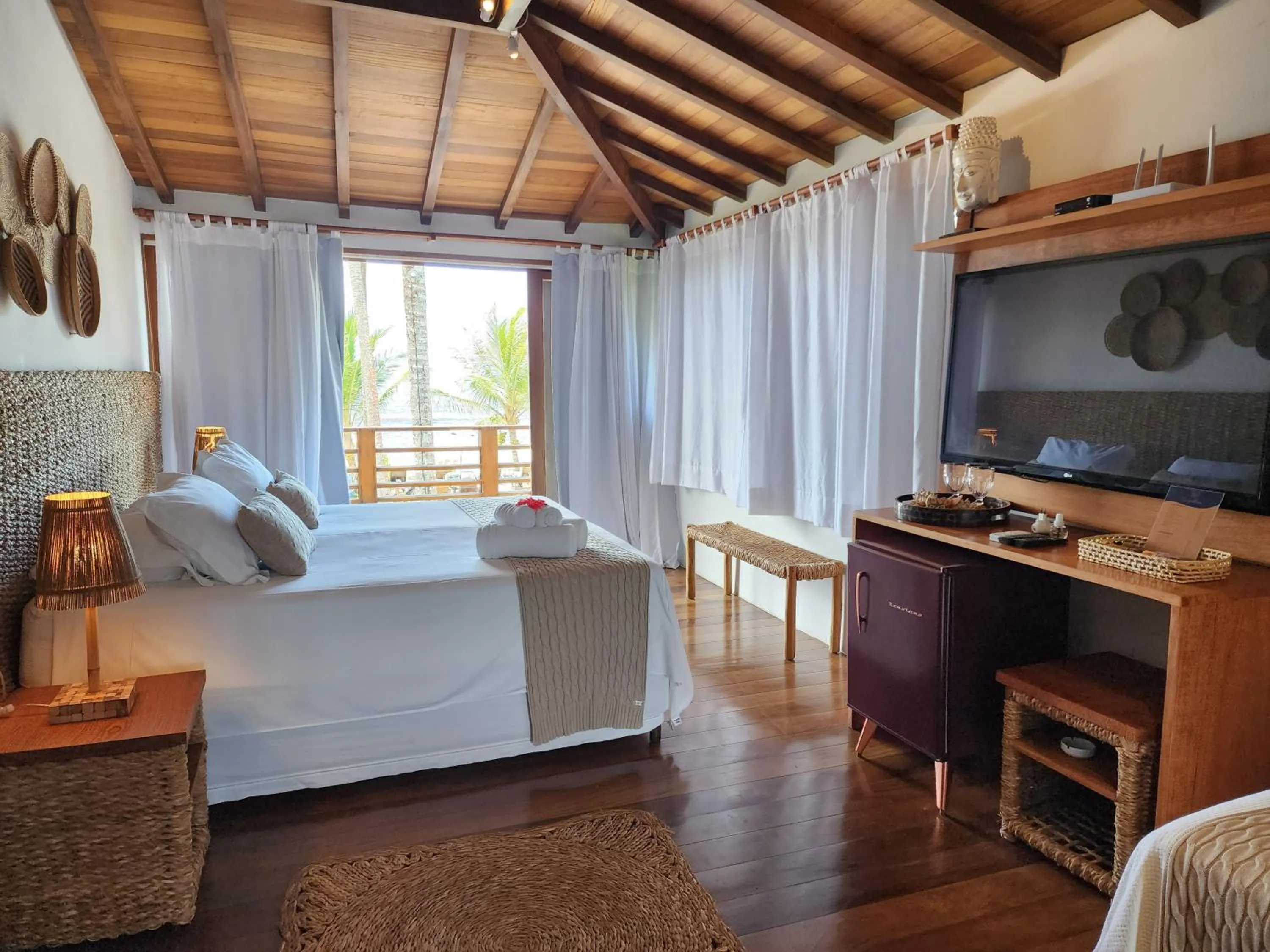 Bed in Pousada Vila do Mar