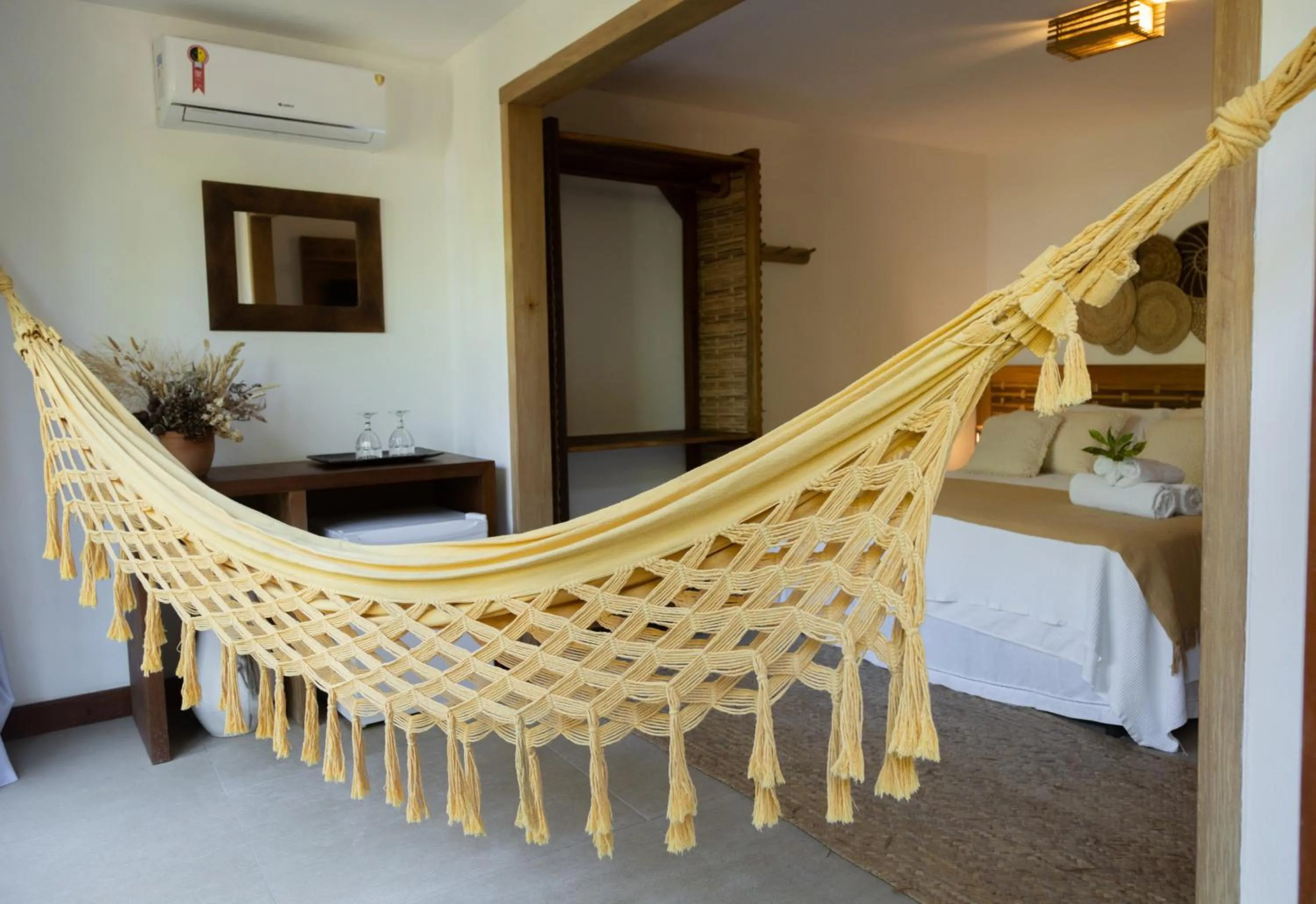 Bed in Pousada Vila do Mar