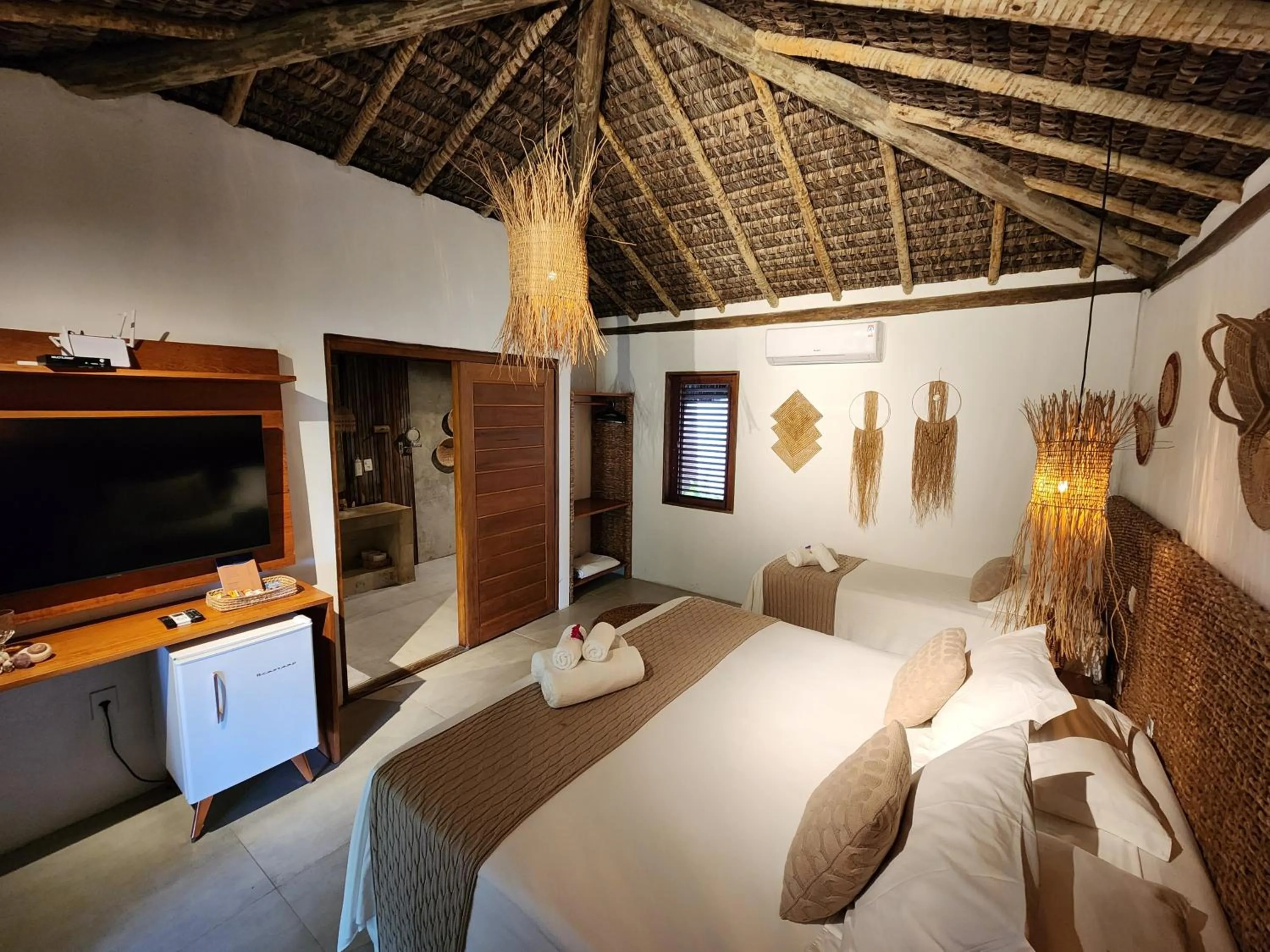 Bed in Pousada Vila do Mar