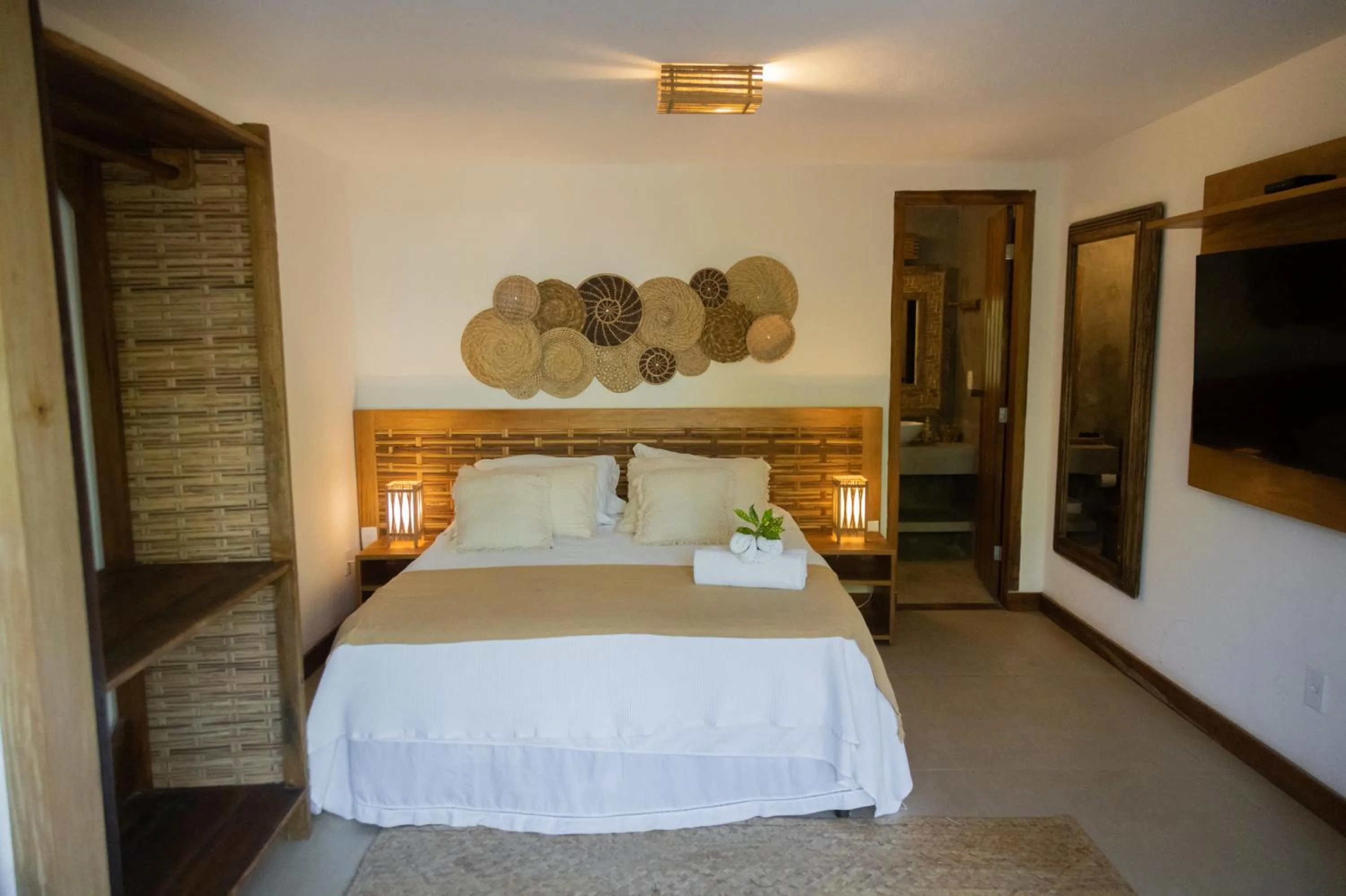 Bed in Pousada Vila do Mar