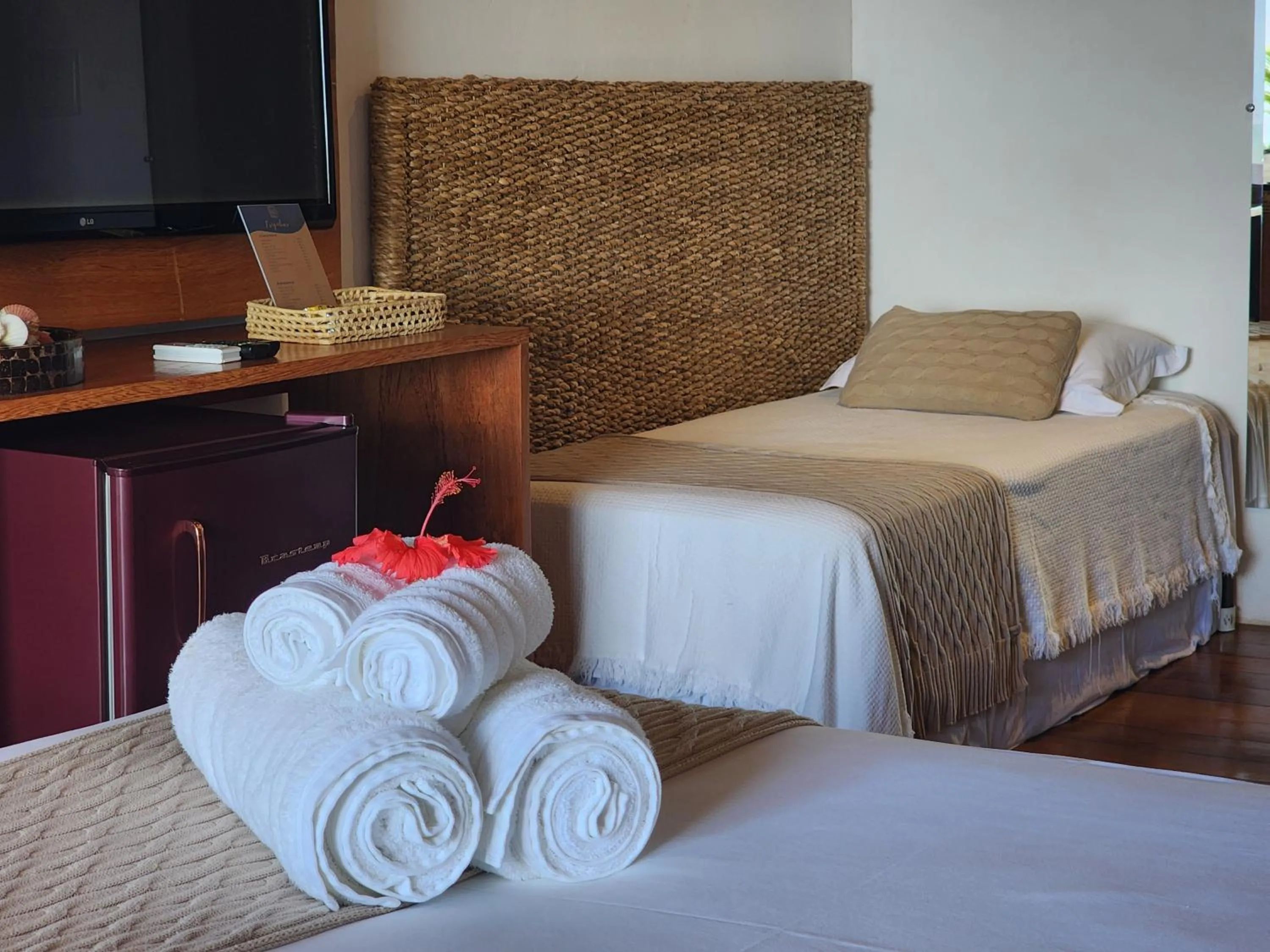 Bed in Pousada Vila do Mar