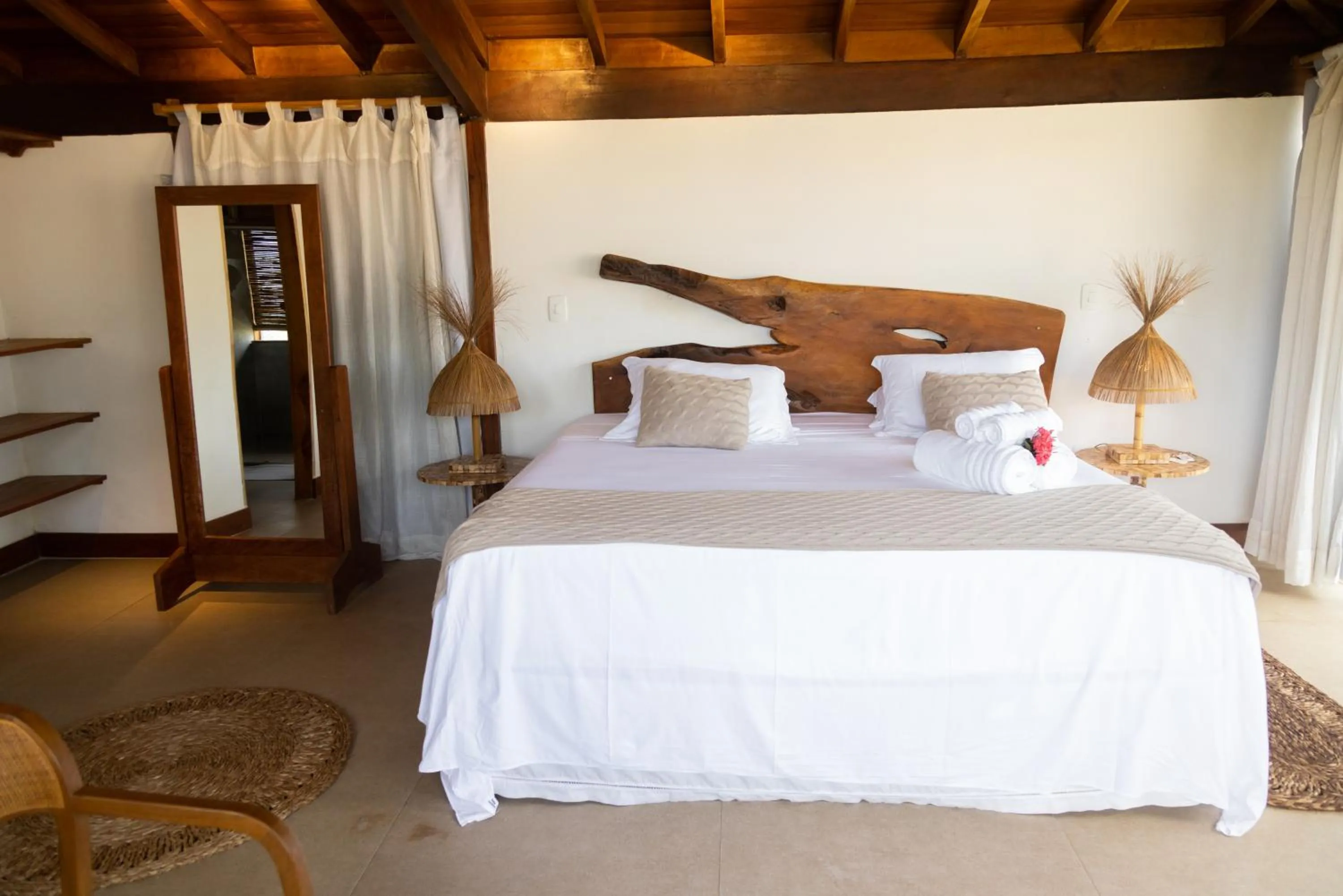 Bed in Pousada Vila do Mar