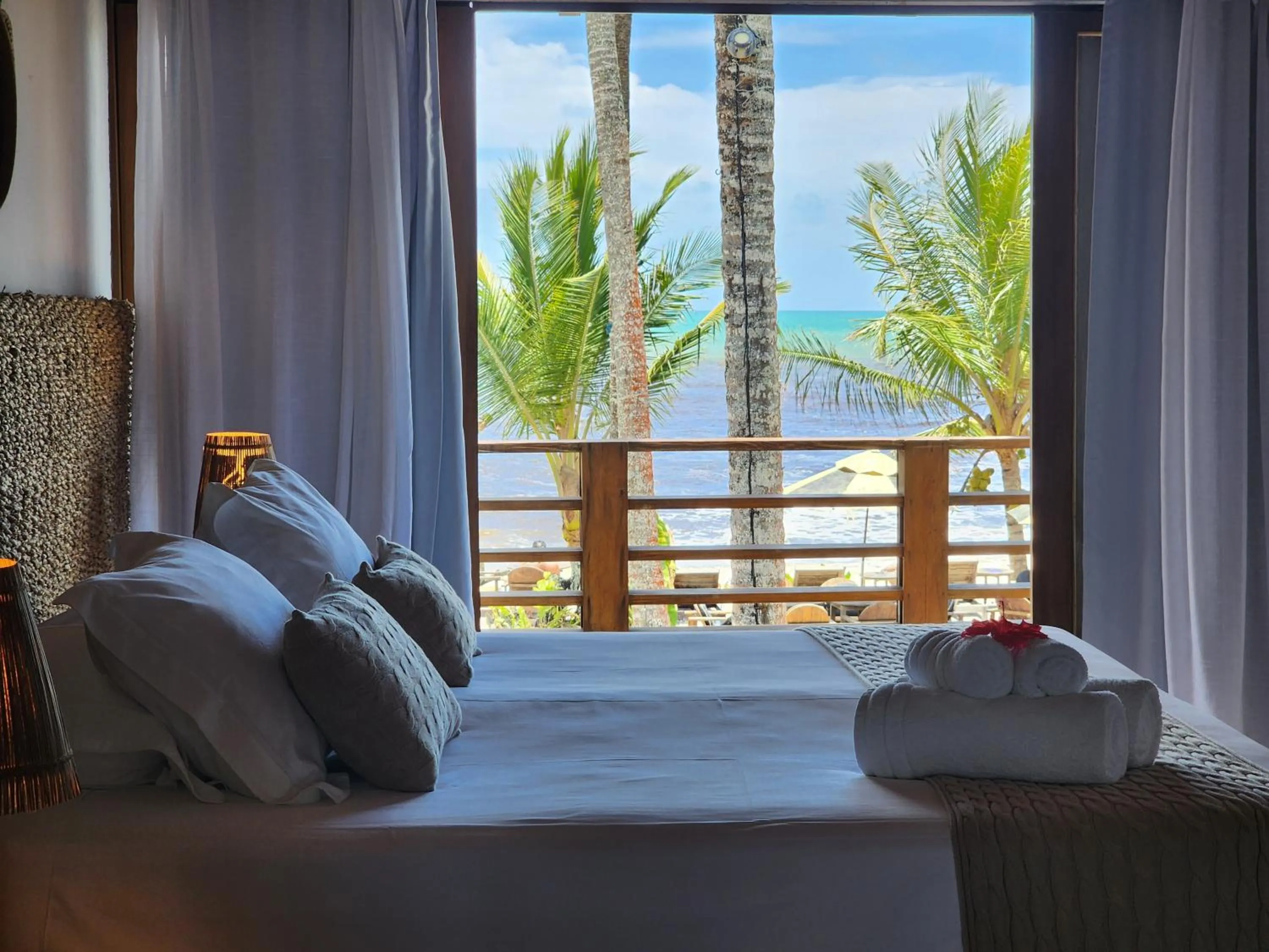 Bed in Pousada Vila do Mar