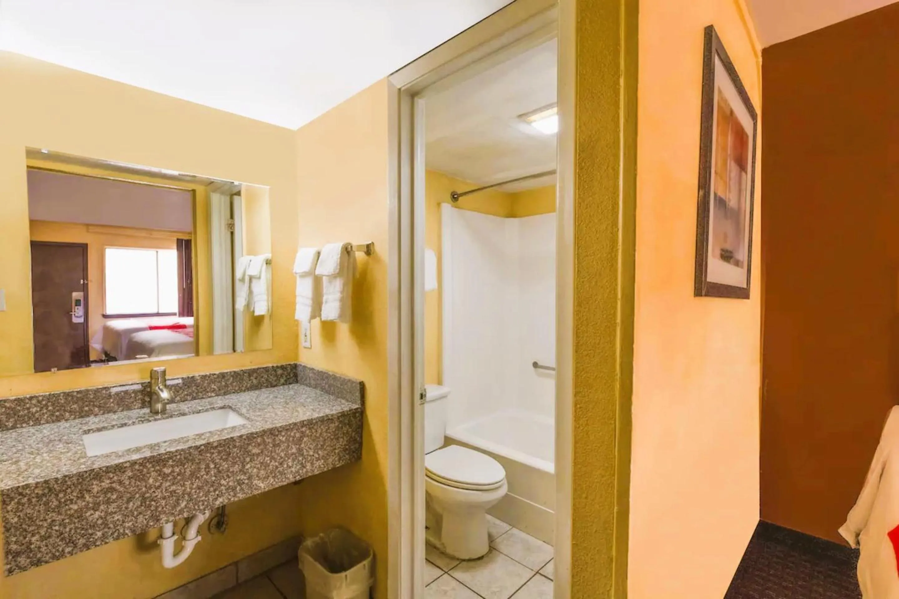 Bathroom in Oyo Hotel Odessa TX, East Business 20