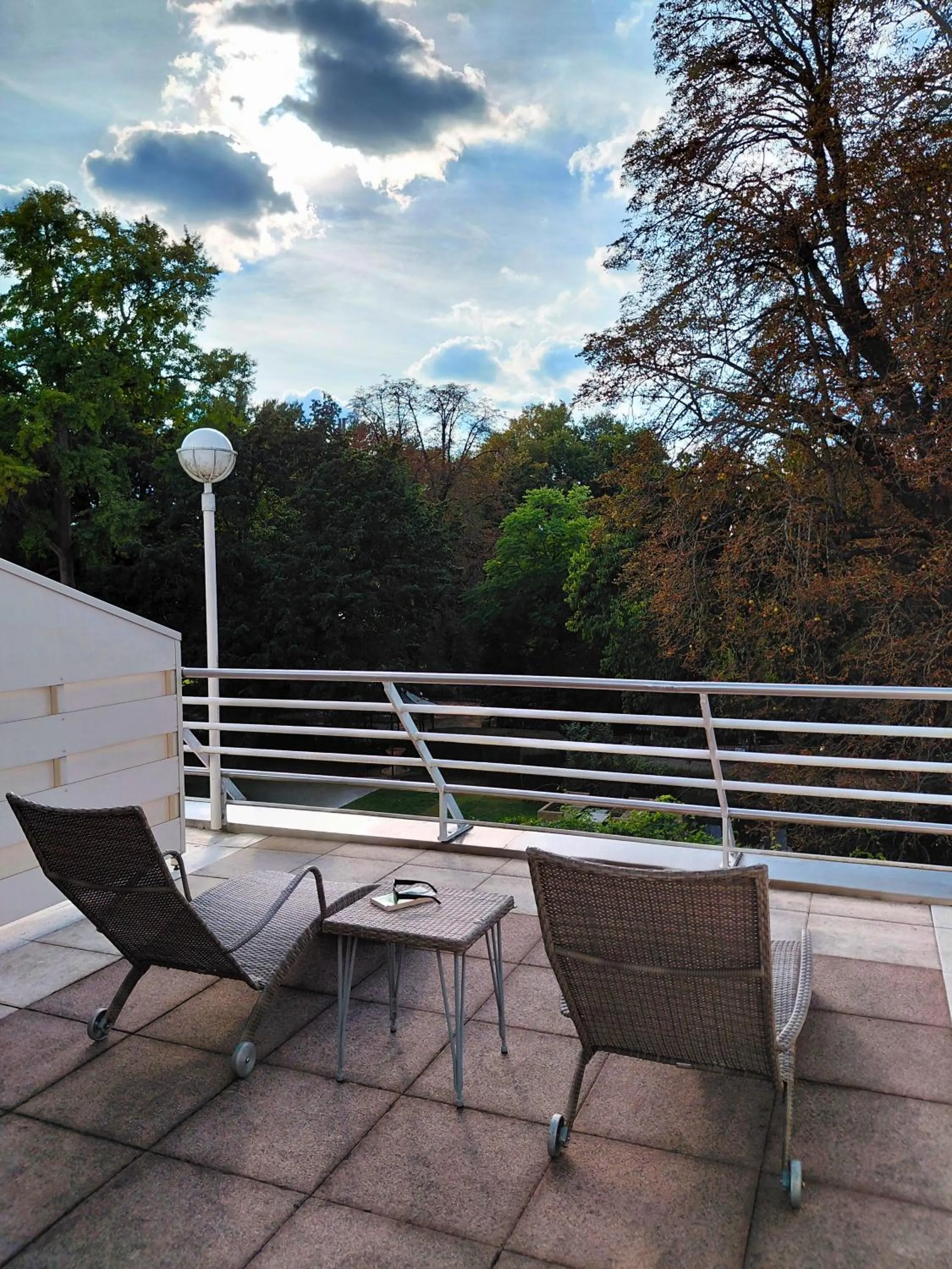 Balcony/Terrace in Célestins Spa Thermal & Hôtel by Vy Resort