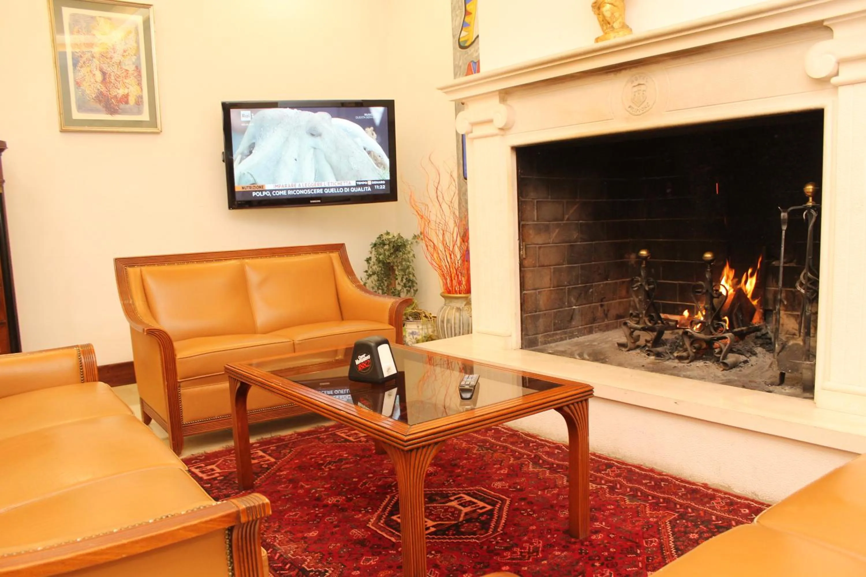 Communal lounge/ TV room in FILIPPONE HOTEL&RISTORANTE