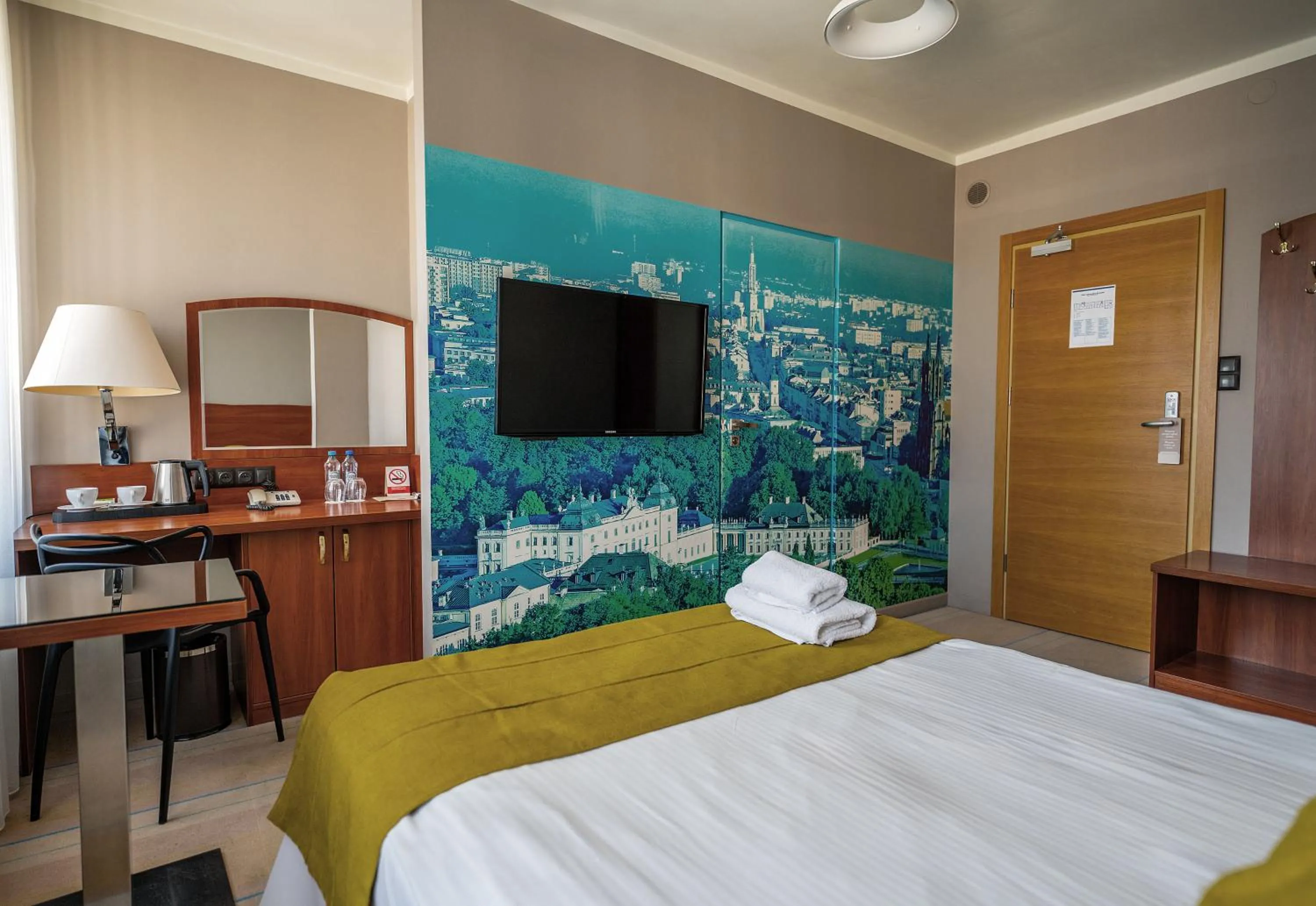 Bed in Hotel Cristal Białystok