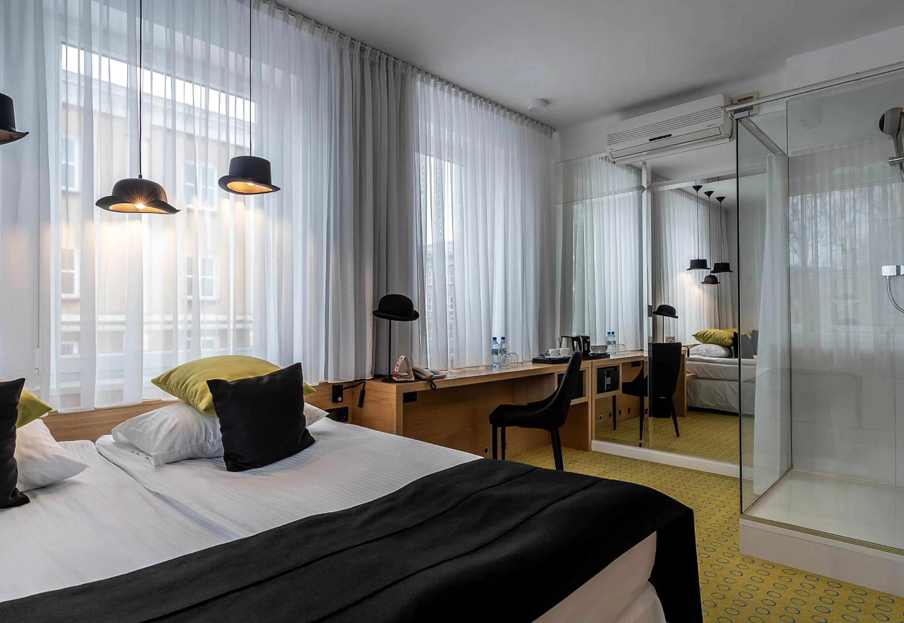 Bed in Hotel Cristal Białystok