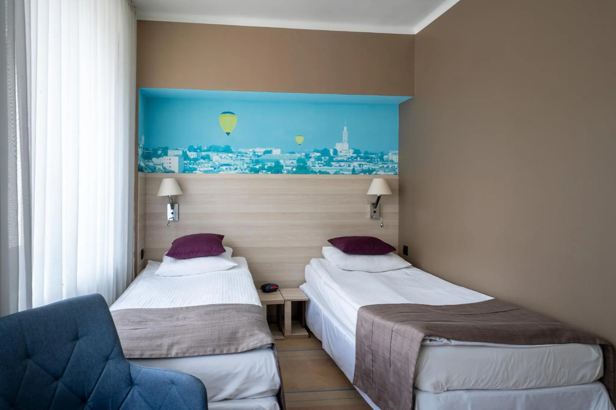 Bed in Hotel Cristal Białystok