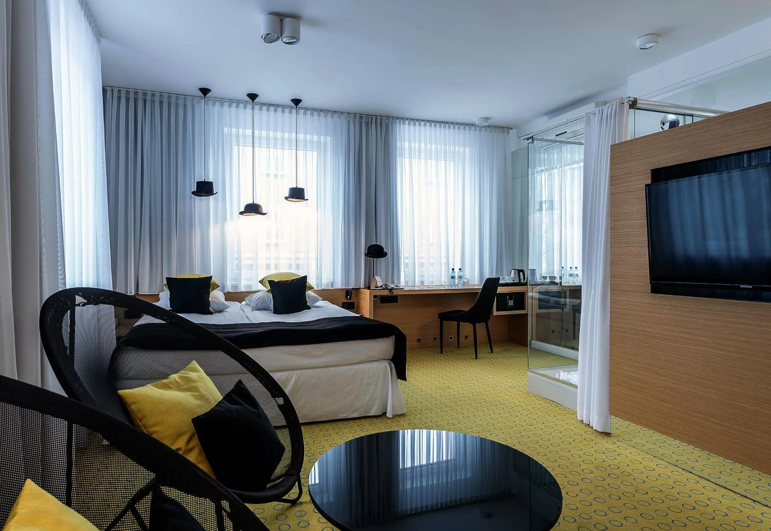 Bed in Hotel Cristal Białystok