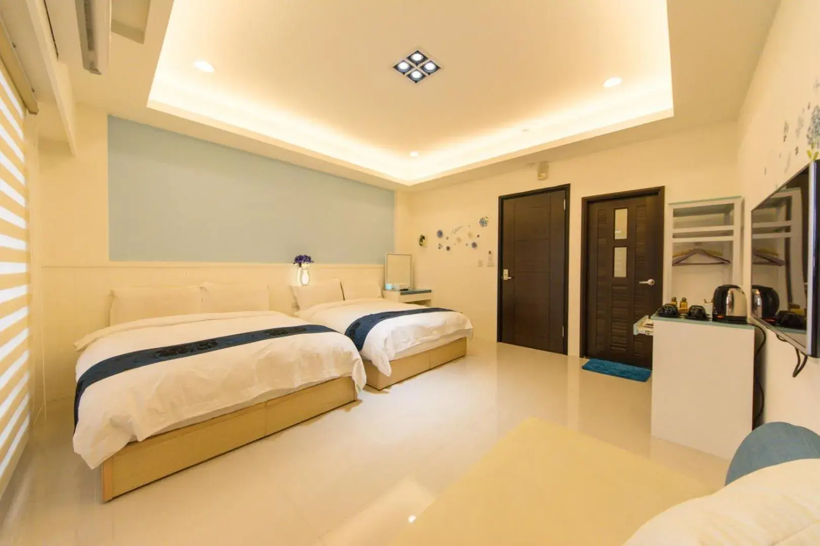 Quadruple Room with Balcony in 醇境民宿市區車庫停車場 Quadruple Room with Balcony in 醇境民宿市區車庫停車場