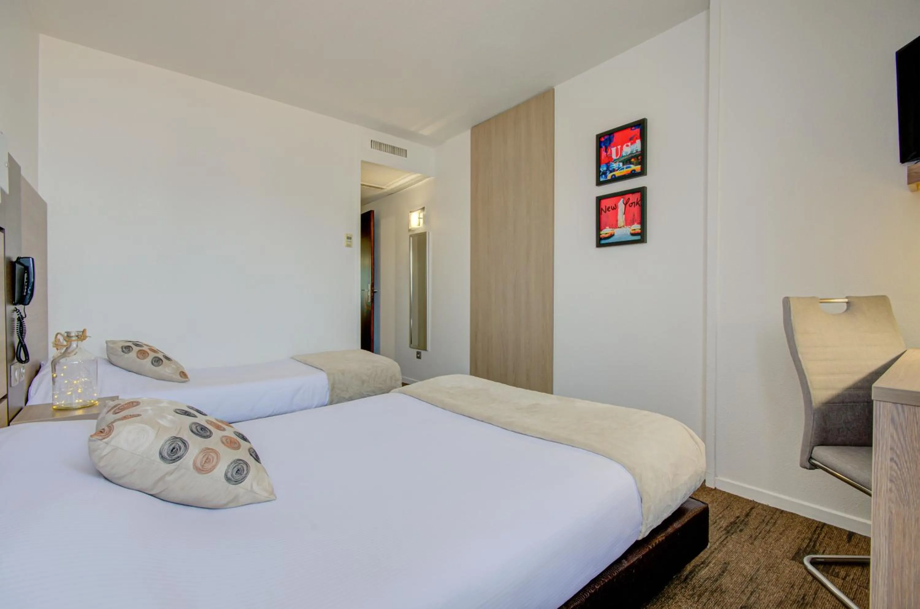 Bed in Eurotel Parc Expo Airport Montpellier