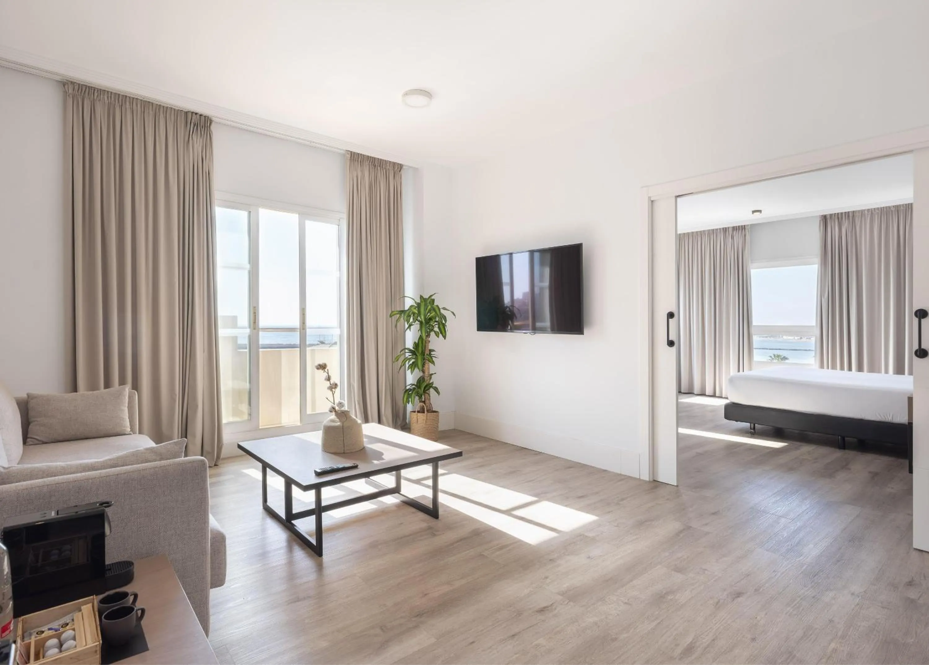 Bedroom, Bed in Hotel Melilla Puerto, Affiliated by Meliá