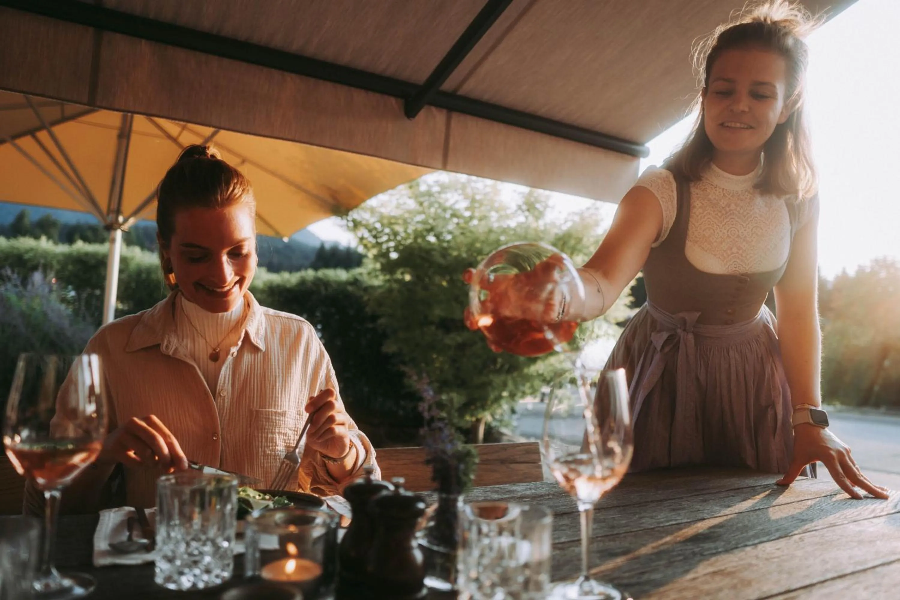 Restaurant/places to eat in Farmhotel & Chalets Grosslehen