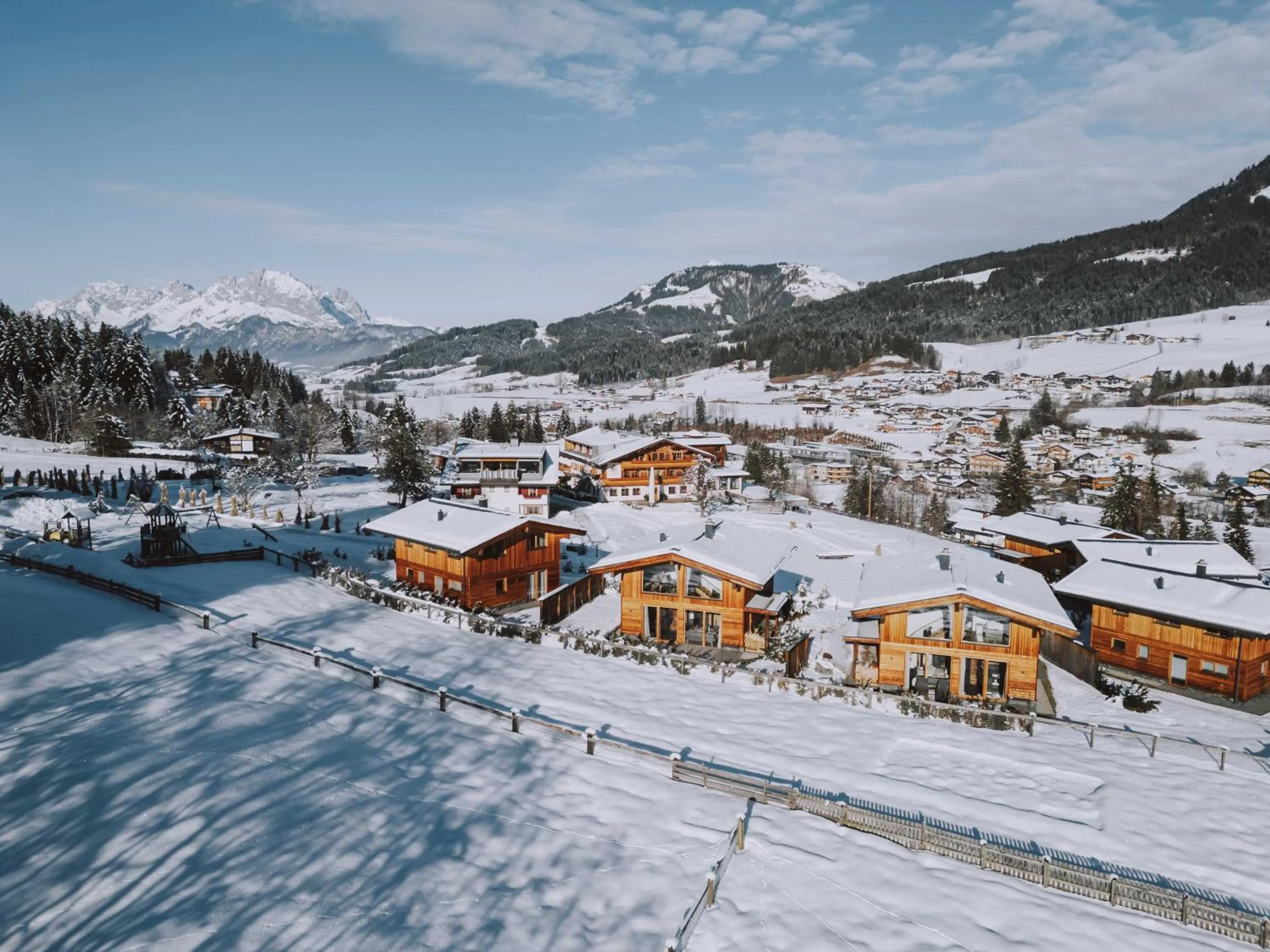 Property building in Farm Hotel Chalet Grosslehen