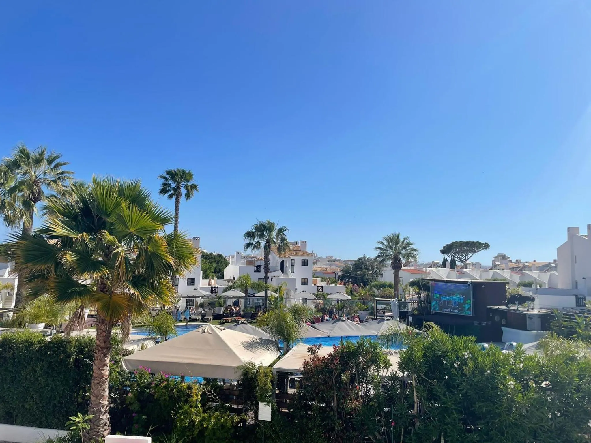 View (from property/room) in Apartamentos Honorio - Pool and Garden