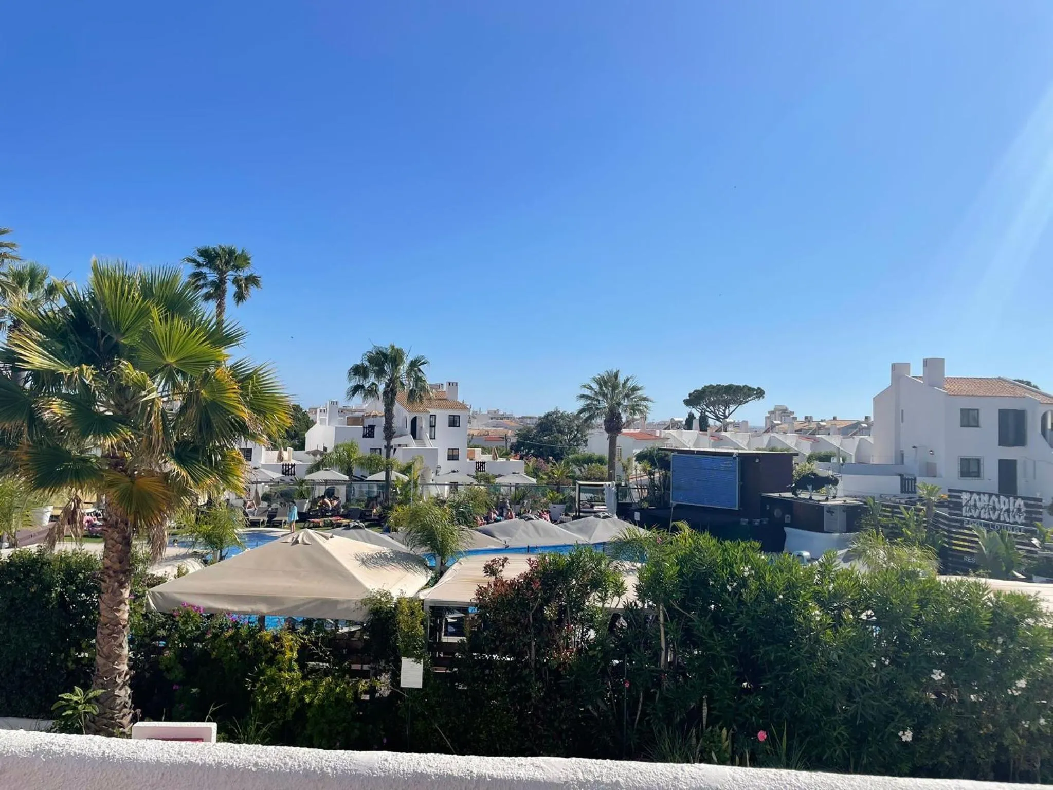 View (from property/room) in Apartamentos Honorio - Pool and Garden